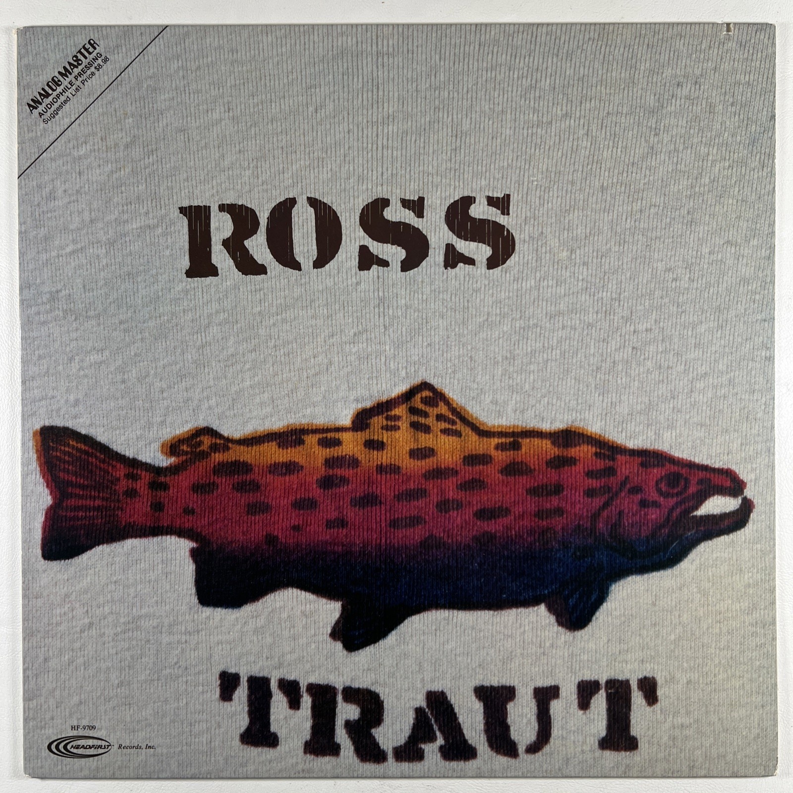 Ross Traut “Self-Titled” LP/Headfirst Records HF 9709, 1981 Jazz-Rock Audiophile