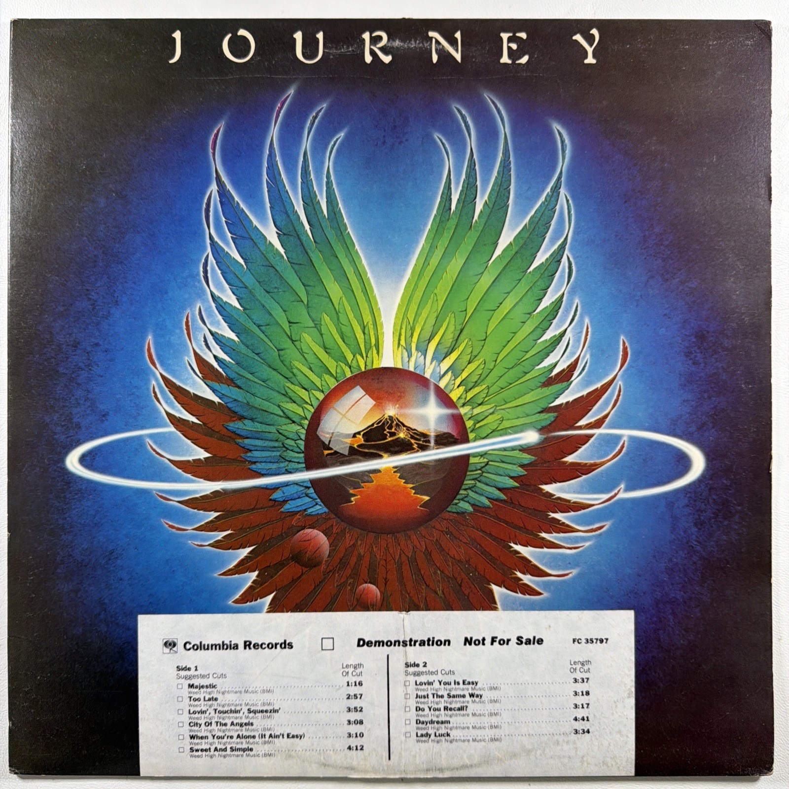 Journey - Evolution LP Columbia FC 35797 1979 1st Pressing White Label Promo EX