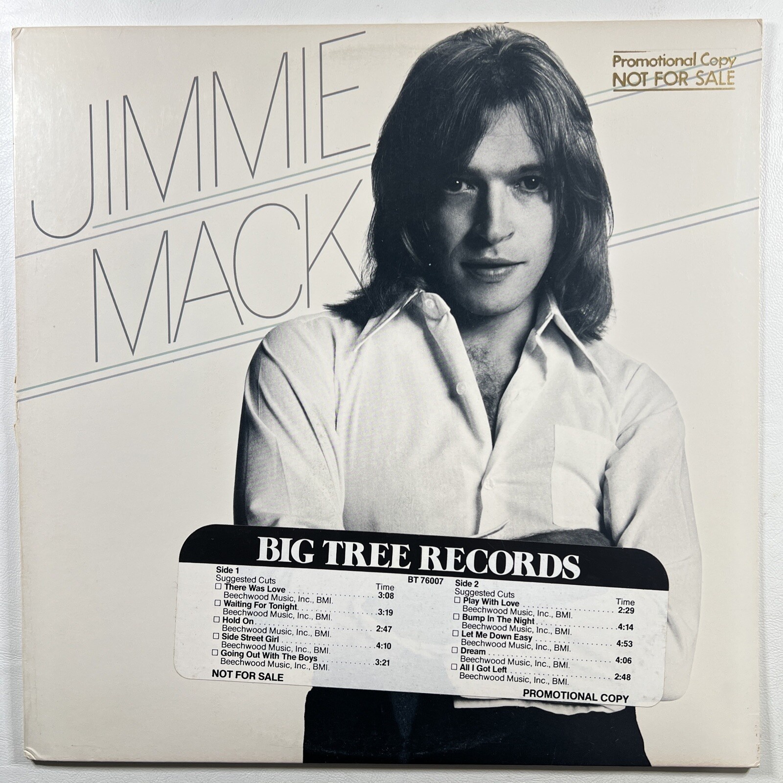 Jimmie Mack “Self-Titled” LP/Big Tree Records BT 76007 (EX) 1978 Promo