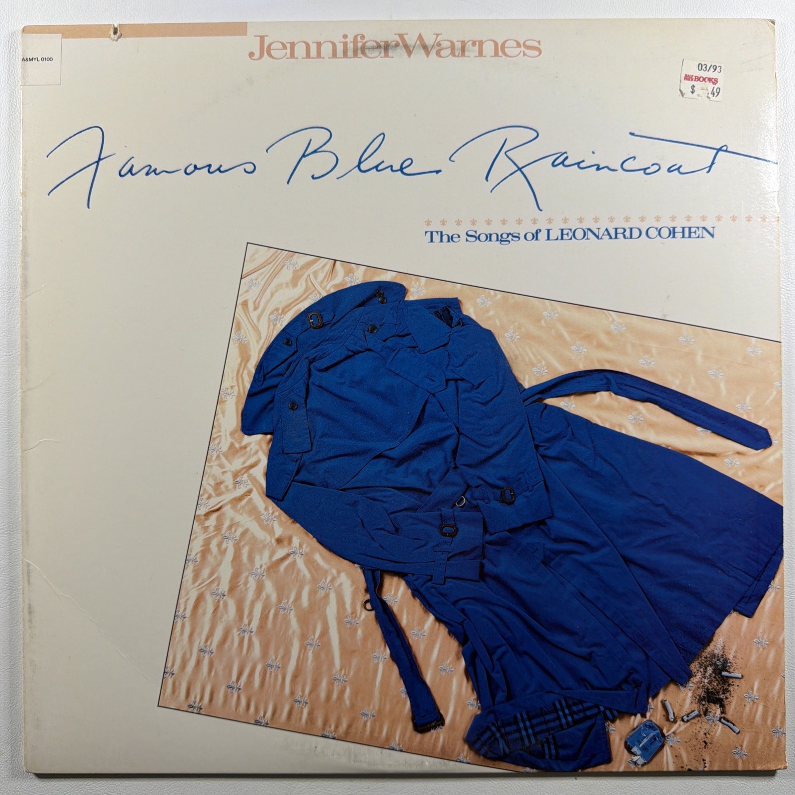 Jennifer Warnes - Famous Blue Raincoat LP Cypress 661 111-1 EX 1986