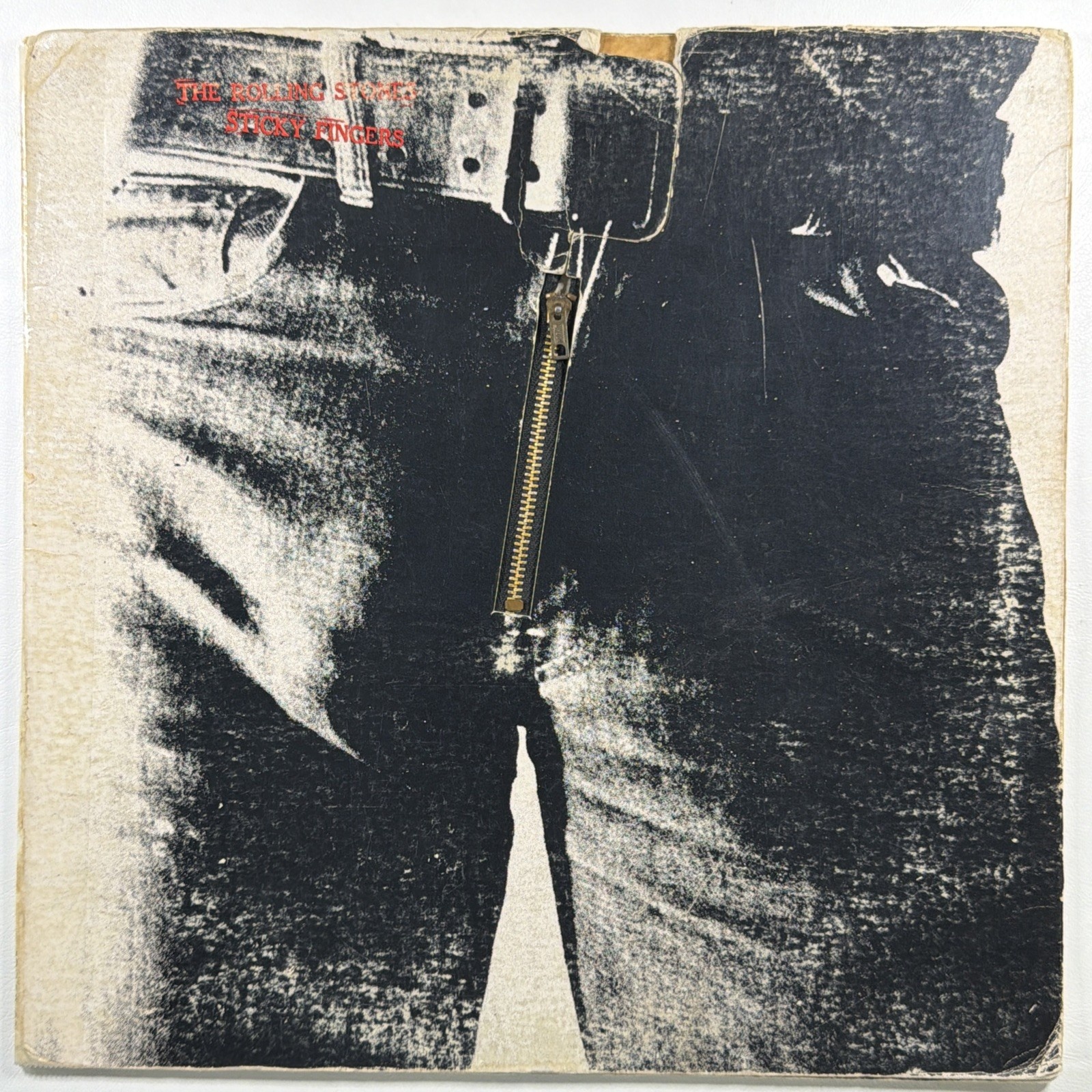 The Rolling Stones - Sticky Fingers LP RSR COC 39105 Warhol/Zipper VG 1971