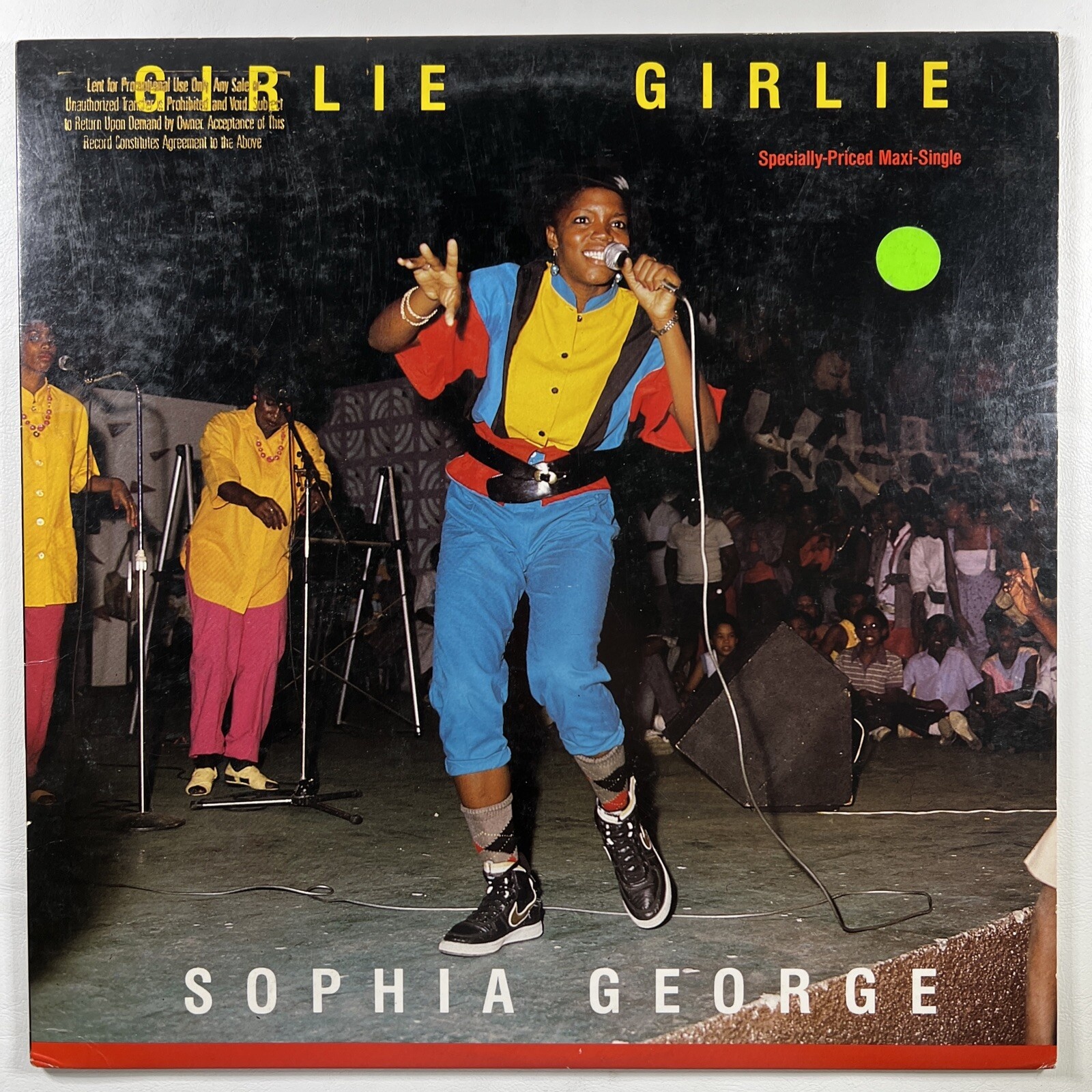 Sophia George “Girlie Girlie” LP/Sire 24090 Maxi-Single (NM) Promo 45 RPM 1986