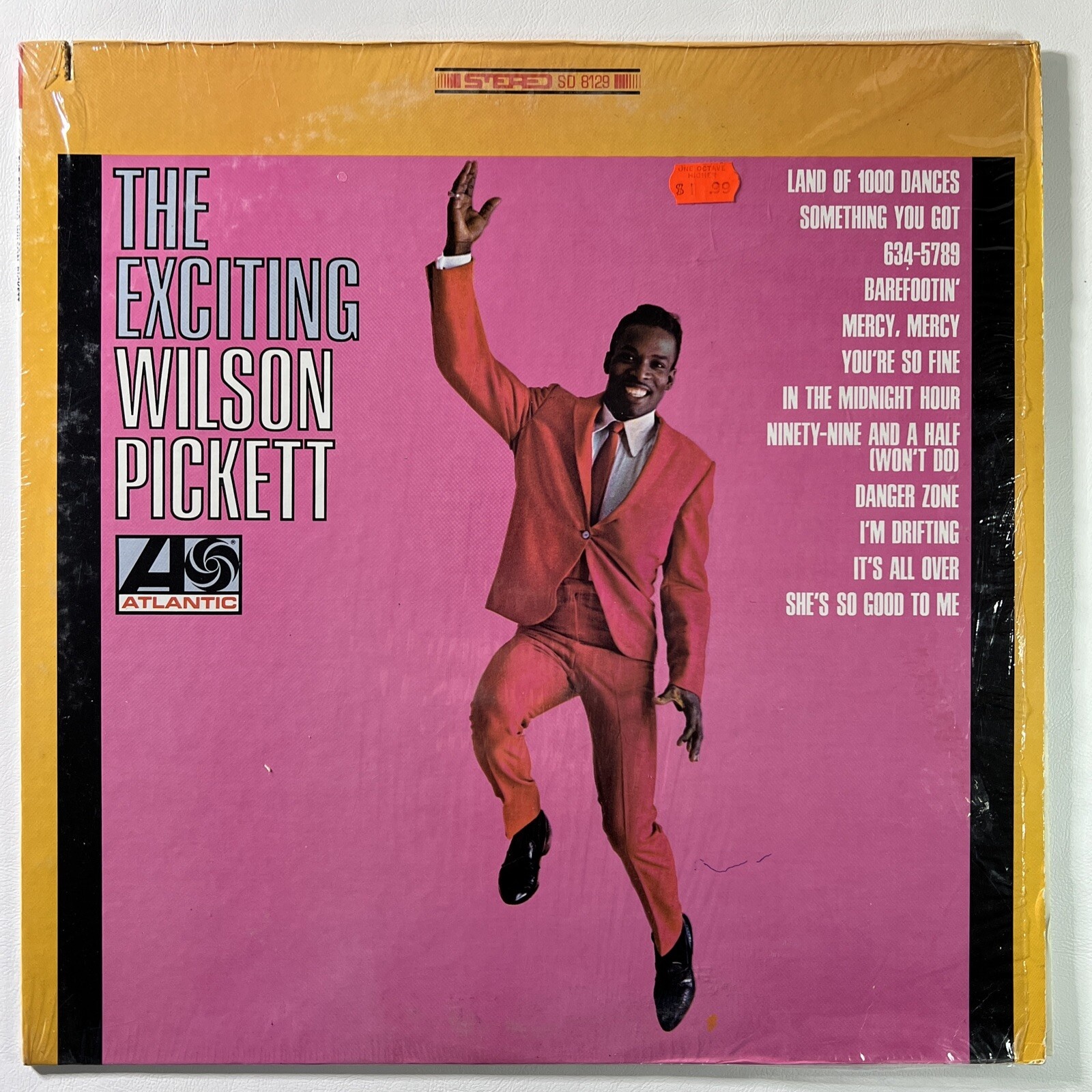 WILSON PICKETT “THE EXCITING …” LP/Atlantic SD8129 (VG+) Shrinkwrap 1968 Reissue