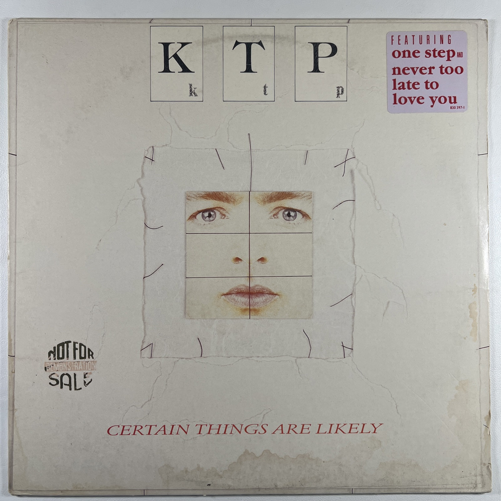 KTP “Certain Things Are Likely” LP/Mercury (NM) 1986 Promo Hype Sticker