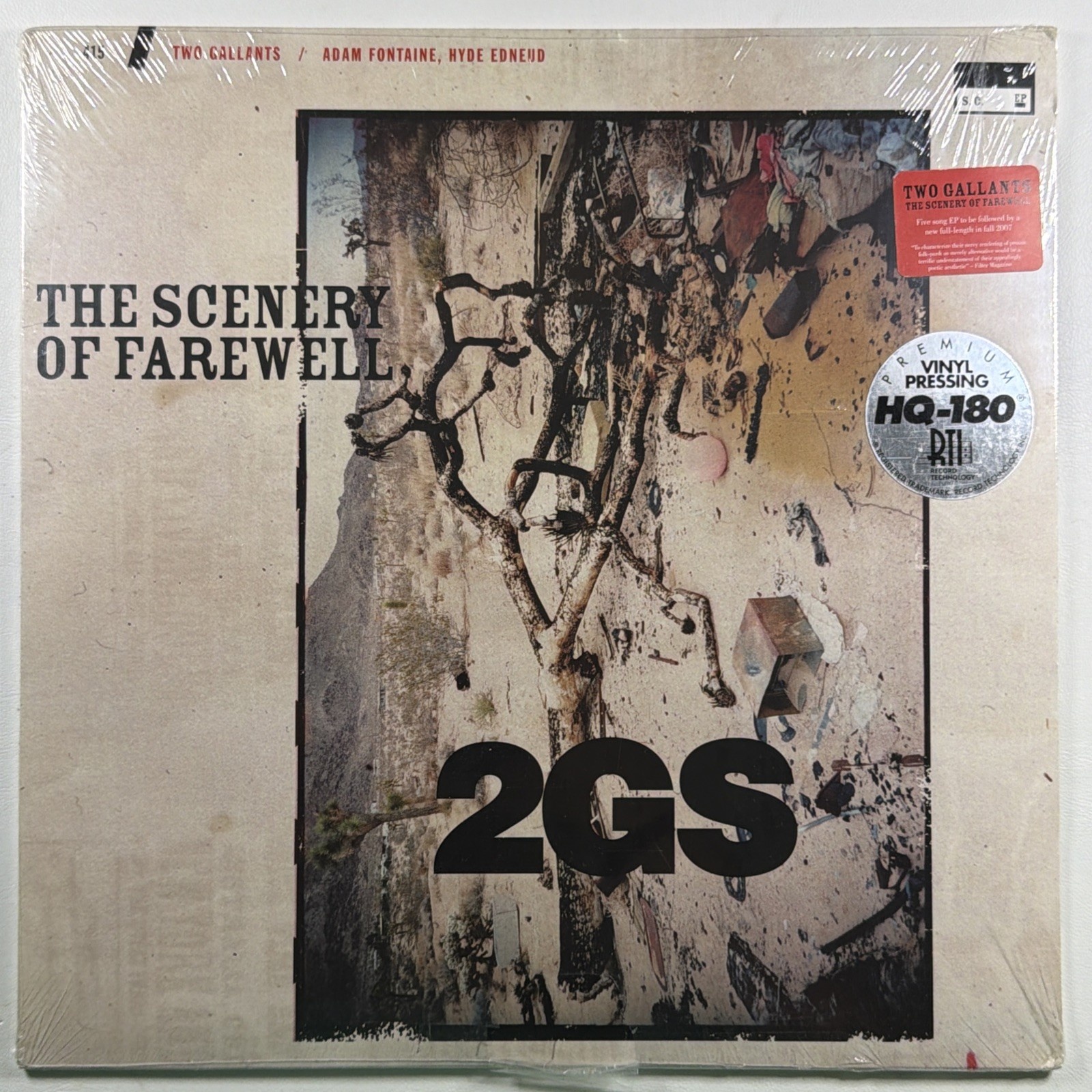 Two Gallants - The Scenery Of Farewell EP Saddle Creek LBJ-105 Sealed 180g 2007