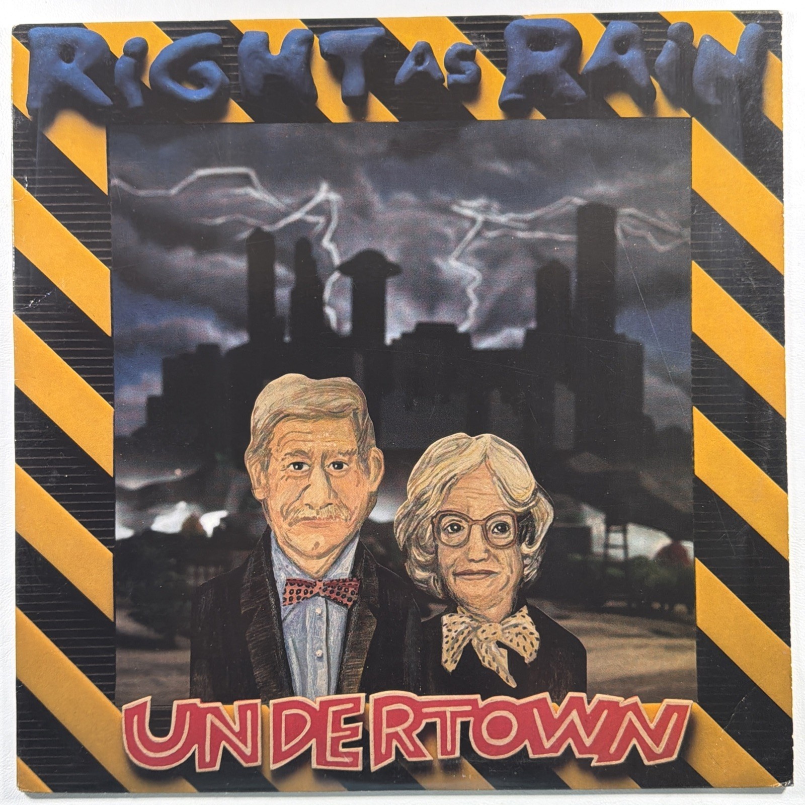 Right As Rain - Undertown LP DB Recs DB 90 EX 1988 Rock Power Pop