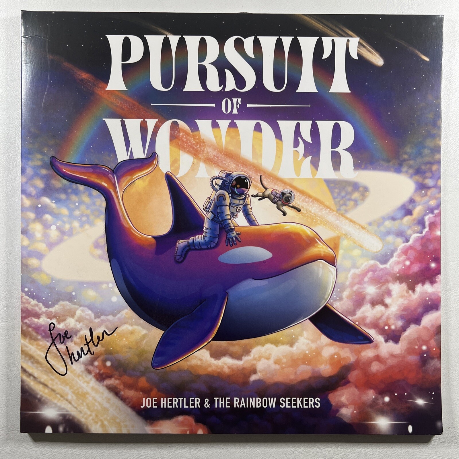 Joe Hertler & The Rainbow Seekers “Pursuit Of Wonder” LP (NM) Purple Autograph