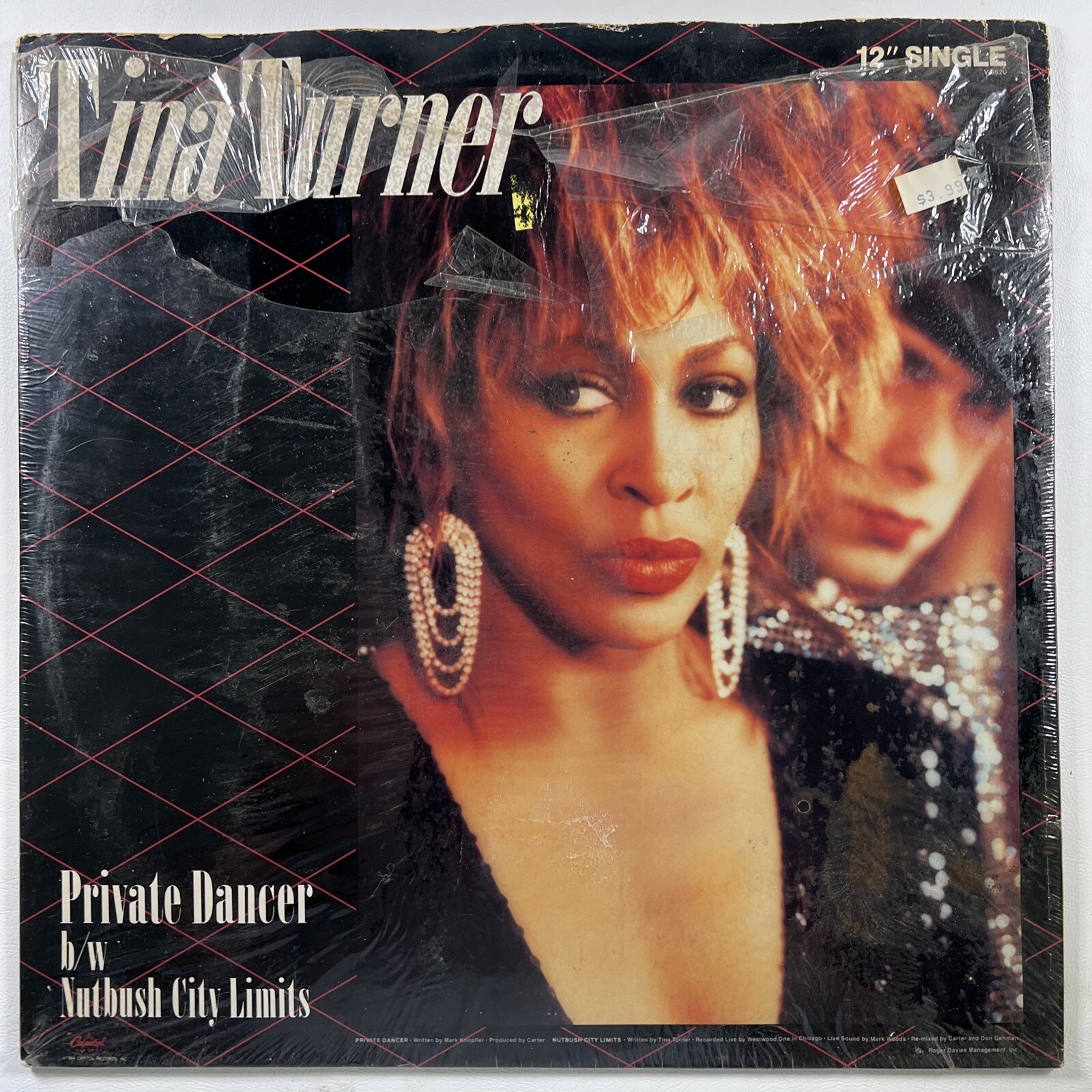 TINA TURNER “Private Dancer / Nutbush City” 12” LP Single V-8620 (EX) Shrink