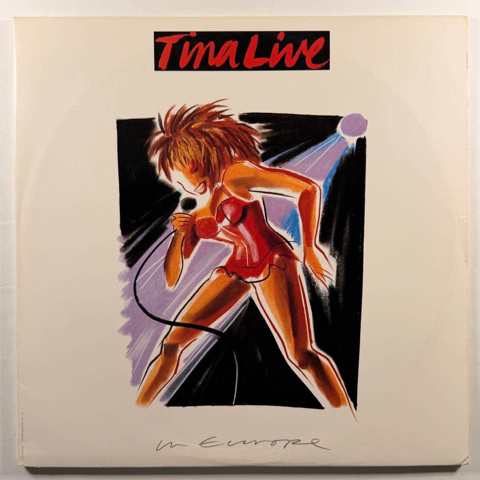 Tina Turner - Live In Europe 2LP Capitol C1-90126 EX Gatefold 1988 Bowie Adams