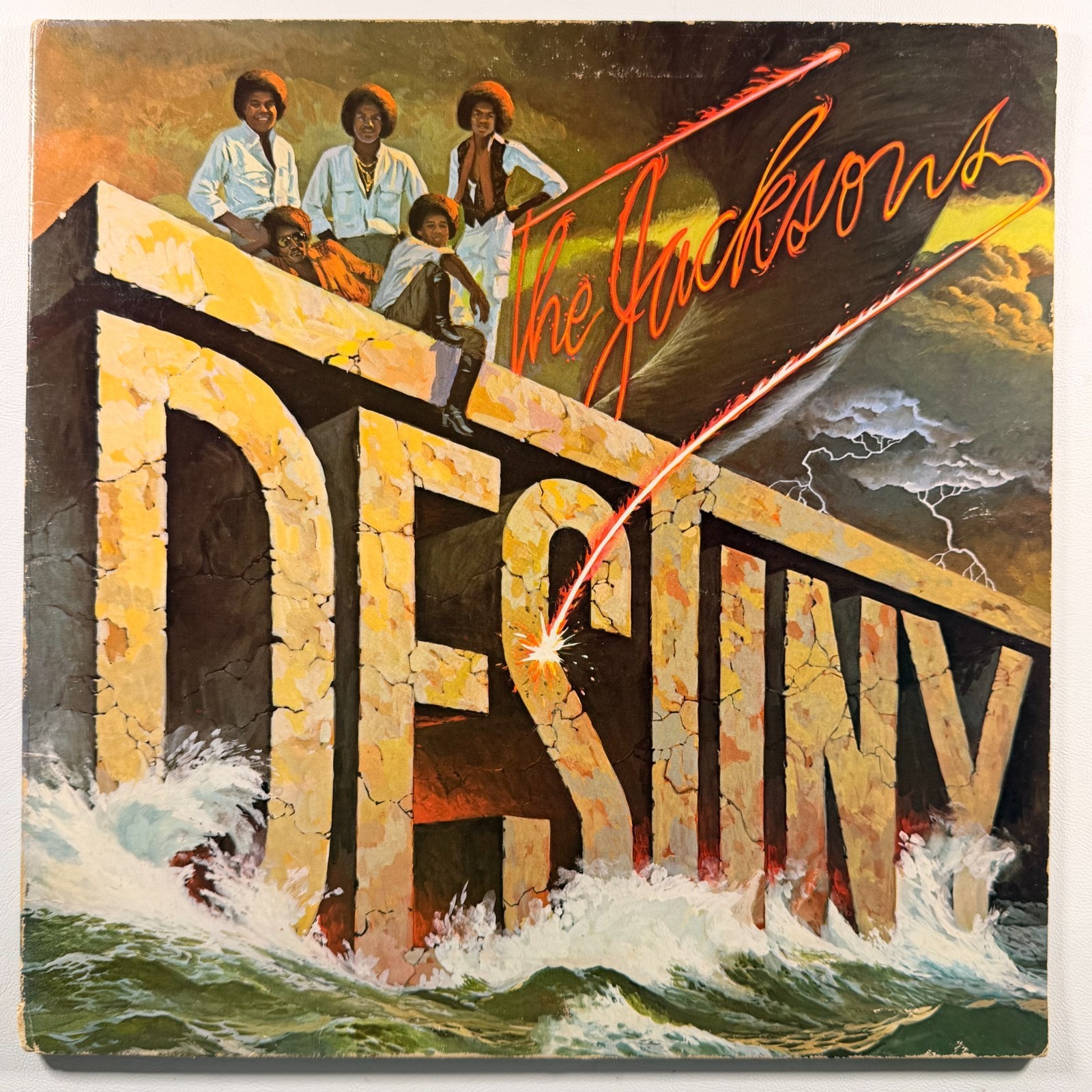 The Jacksons - Destiny Vinyl LP Epic JE 35552 VG+ Promo Blame It On The Boogie