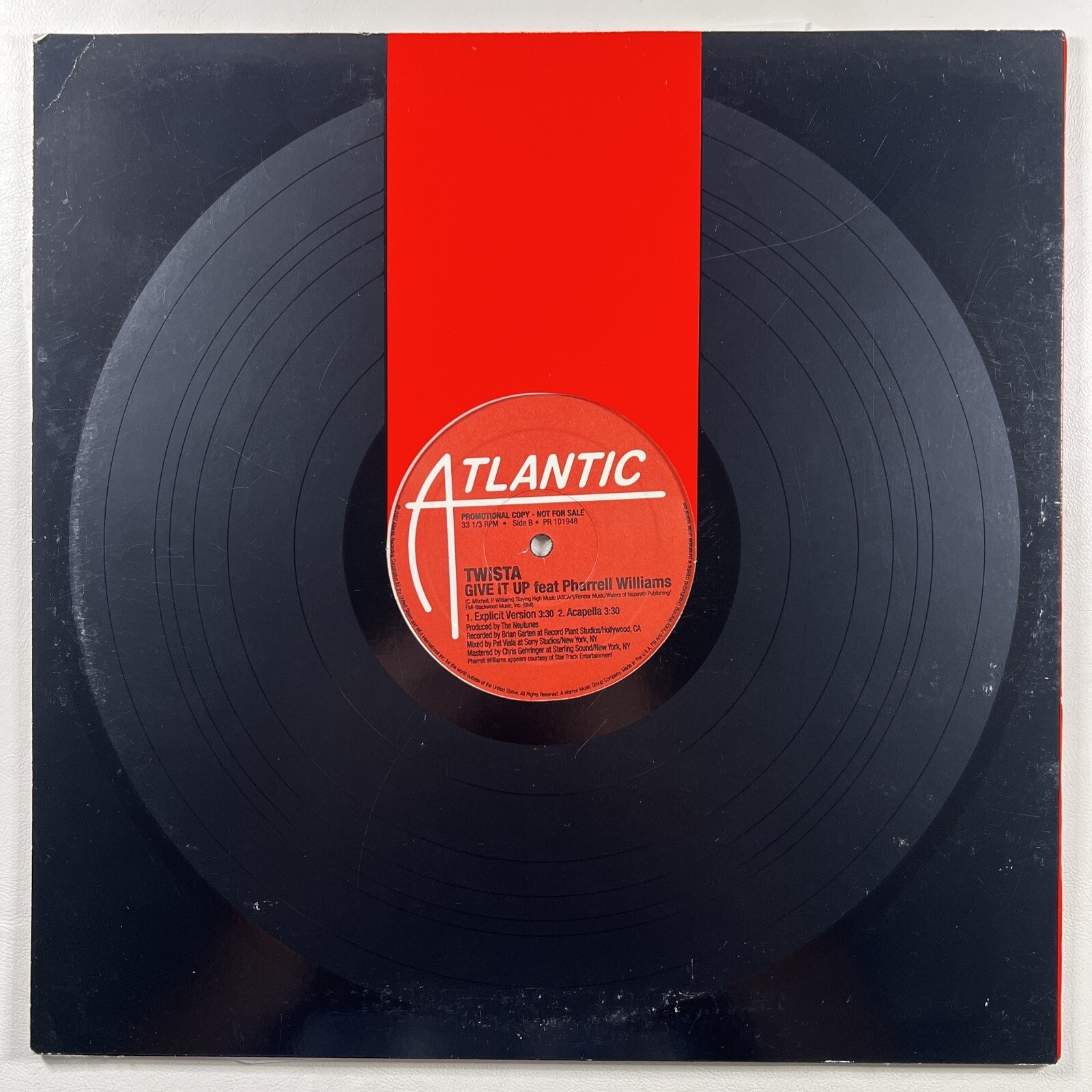 TWISTA featuring Pharrell Williams “Give It Up” LP/Atlantic PR101948 (NM) Promo