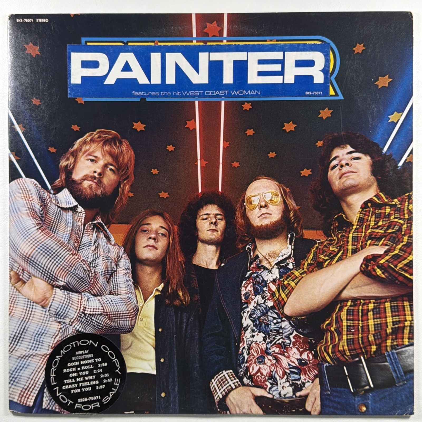 PAINTER - Self Titled LP Elektra EKS-75071 EX White Label Promo First Press 1973