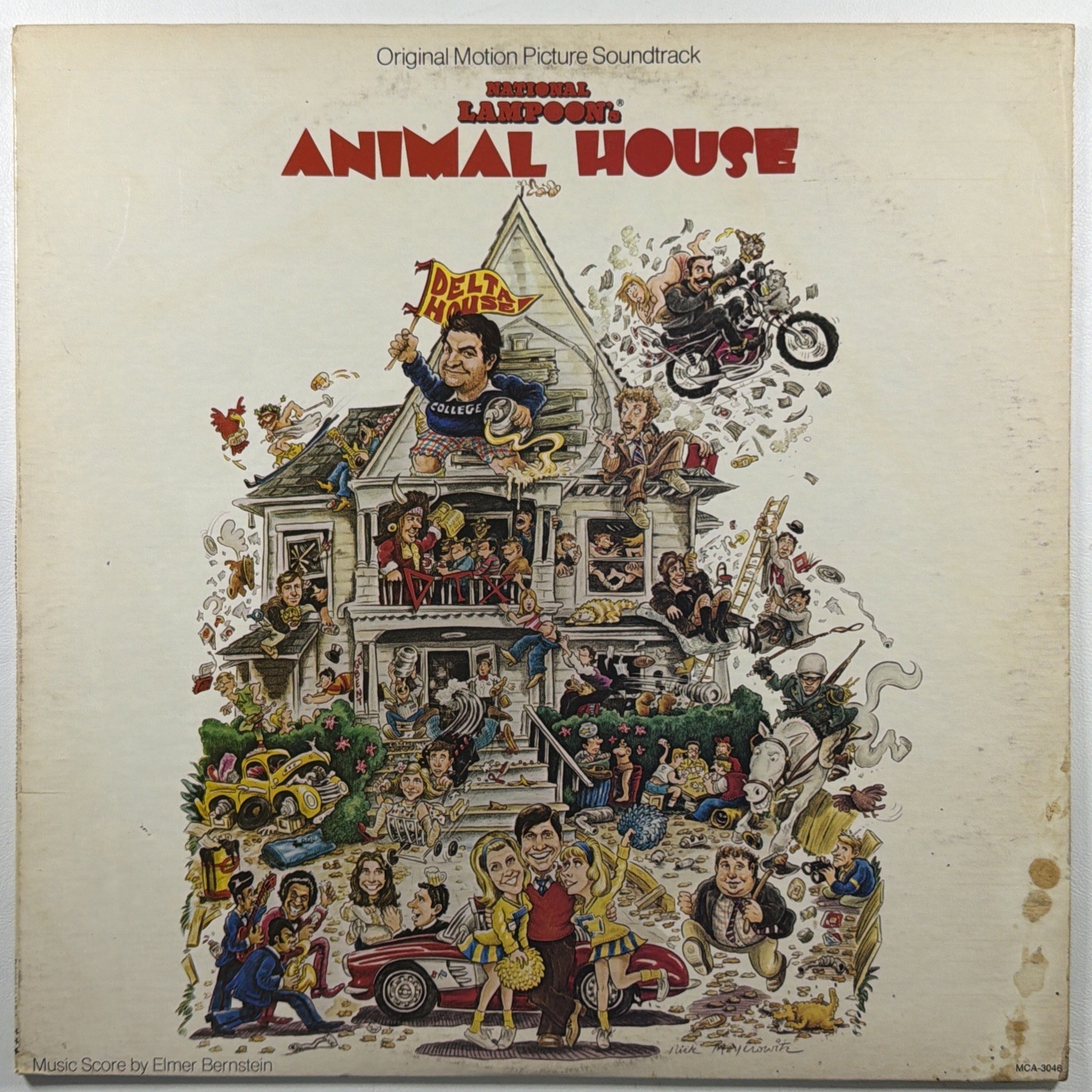 National Lampoon's Animal House Soundtrack LP MCA-3048 EX 1978 Elmer Bernstein
