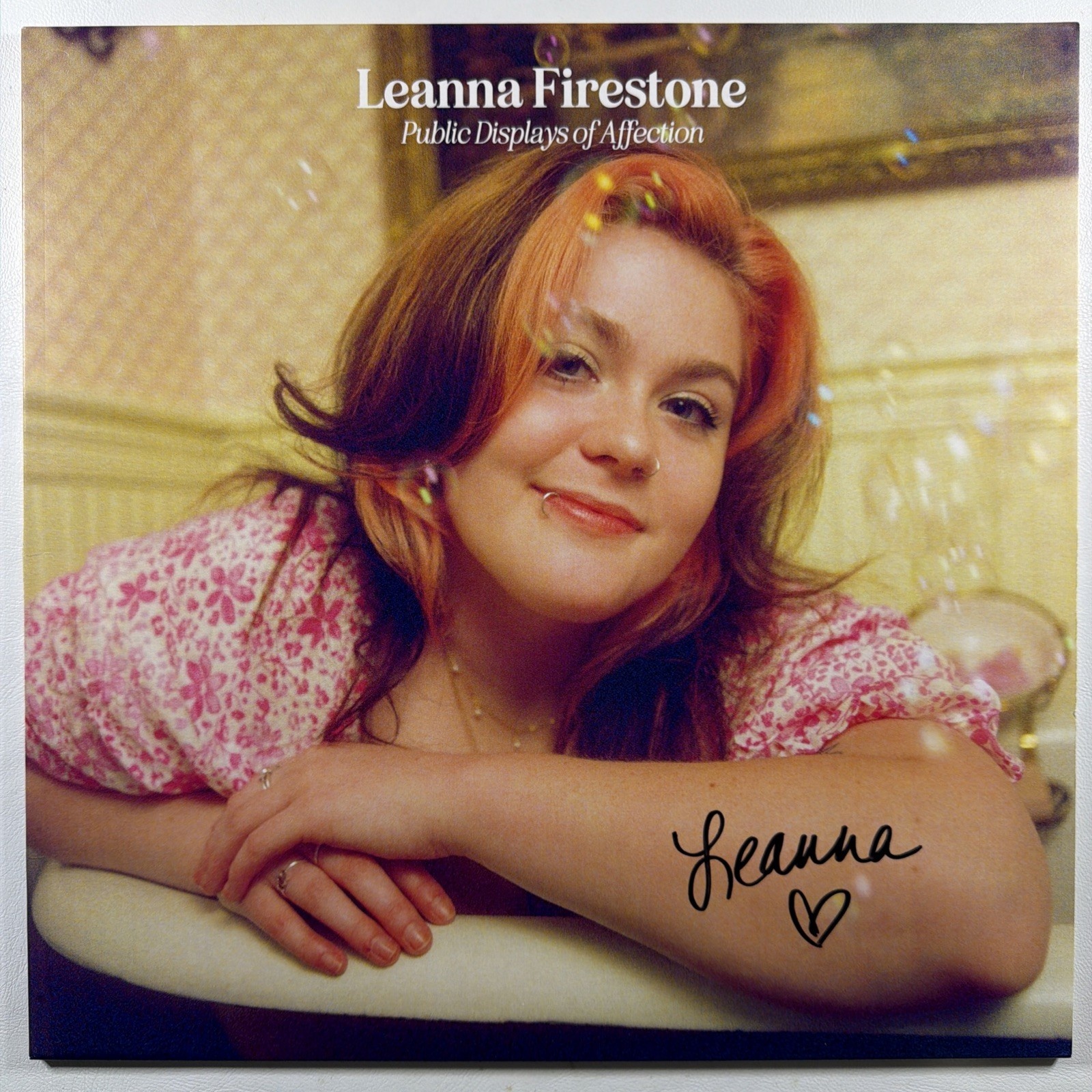 Leanna Firestone - Public Displays Of Affection EP Yellow NM Autographed 2023