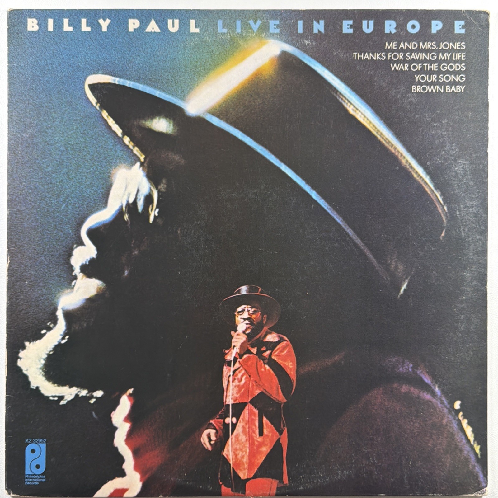 Billy Paul - Live In Europe LP Philadelphia International EX 1974 Me & Mrs Jones