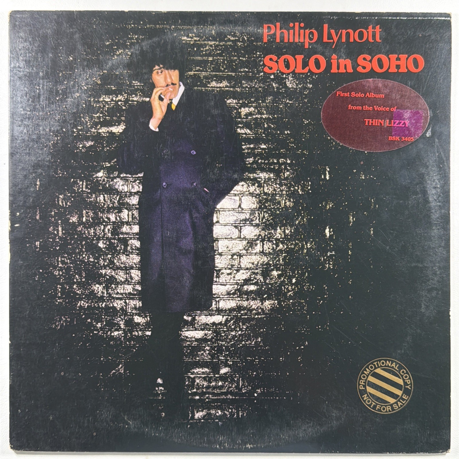 Philip Lynott - Solo In Soho LP Warner Bros. BSK 3405 NM Promo 1980 Hype