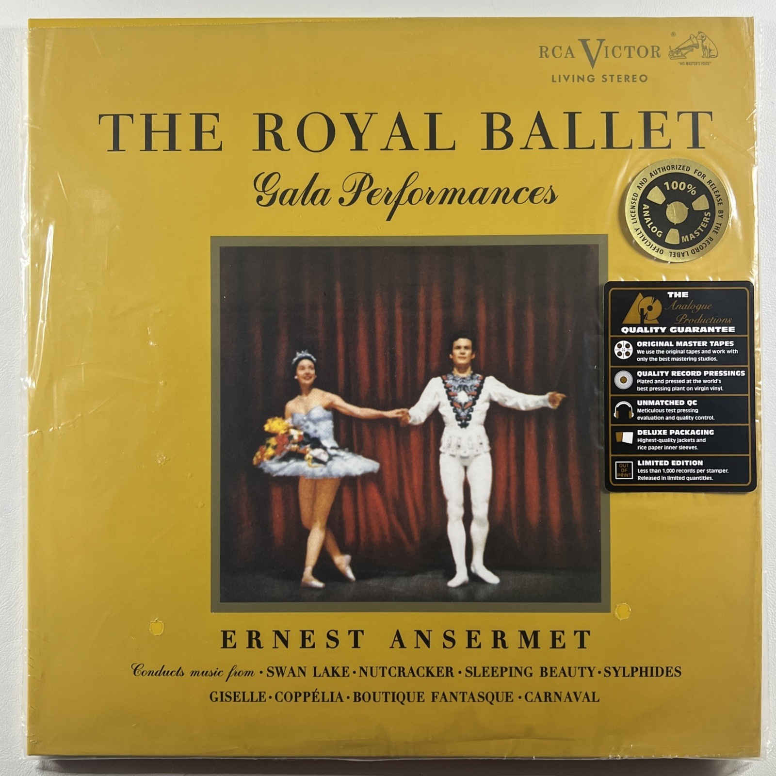 Emest Ansermet - The Royal Ballet Gala 2LP RCA Analogue Mint Ltd Ed 1k Book 180g