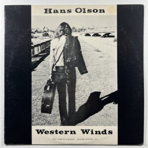 Hans Olson “Western Winds” LP/Marshall Records (EX) 1980 Reissue