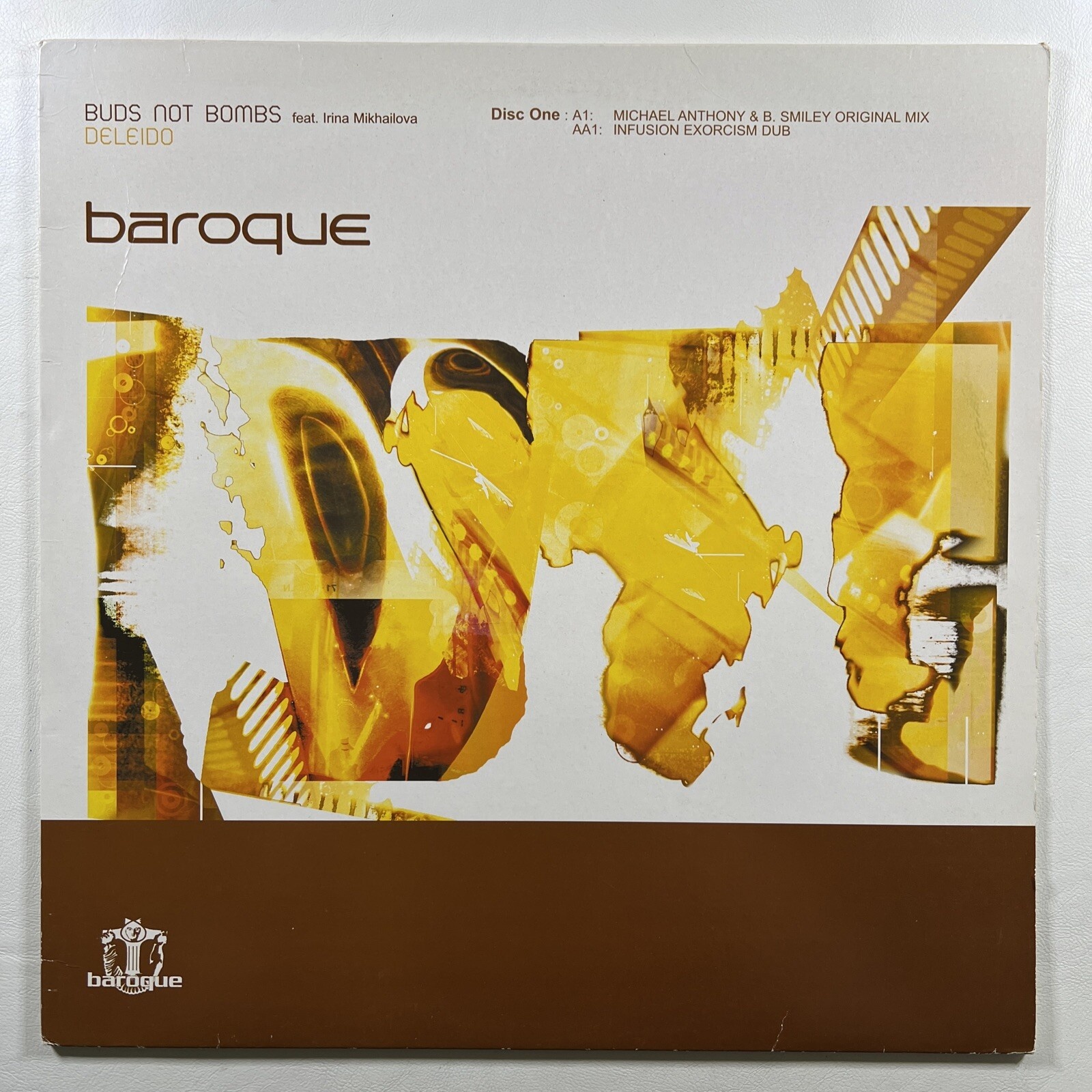 Buds Not Bombs “Deleido” Single 12"/Baroque BARQ 029-d1 (VG+) UK 2003