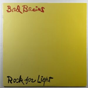 Bad Brains - Rock For Light LP Org Music ORGM-2181 EX 2021 Yellow Vinyl