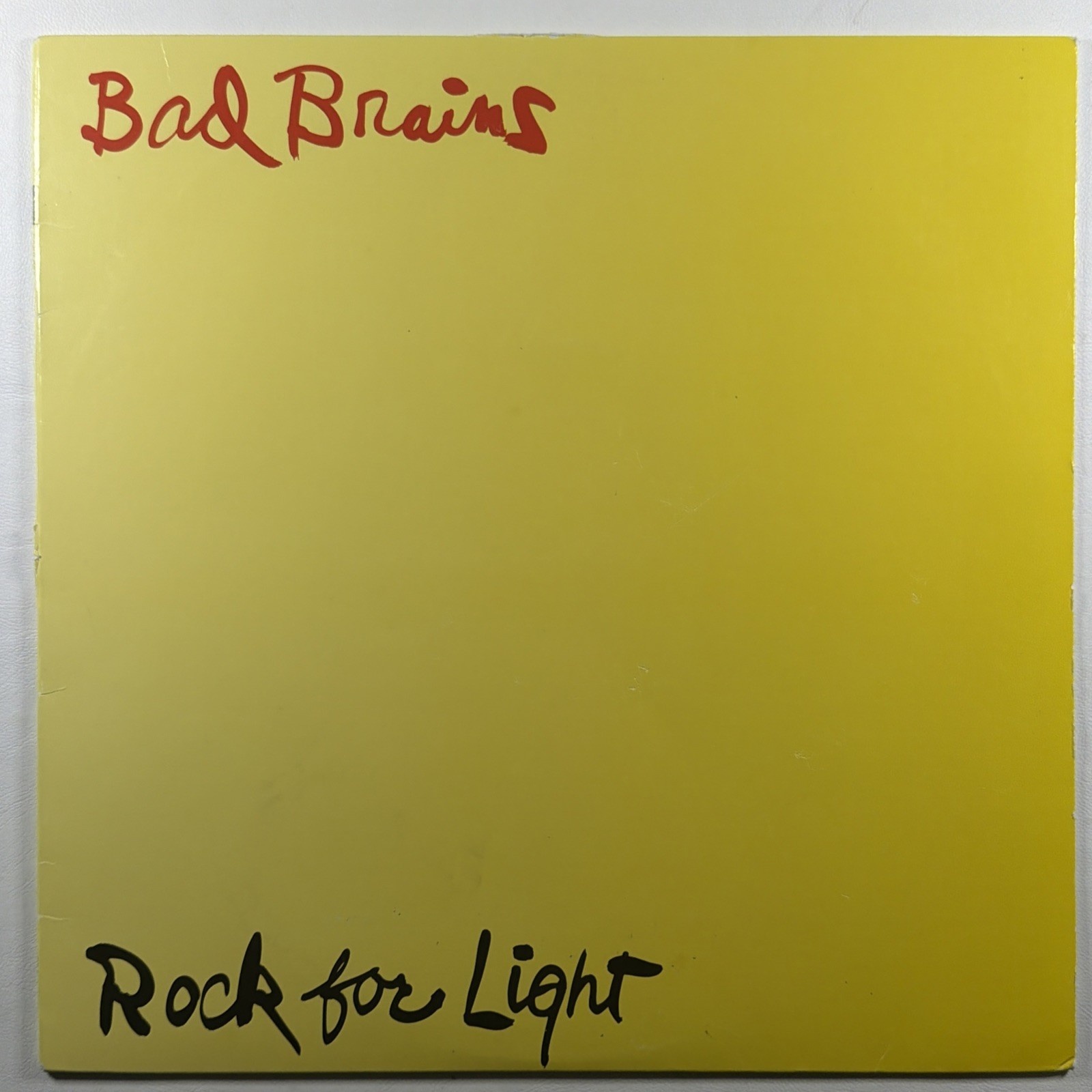 Bad Brains - Rock For Light LP Org Music ORGM-2181 EX 2021 Yellow Vinyl