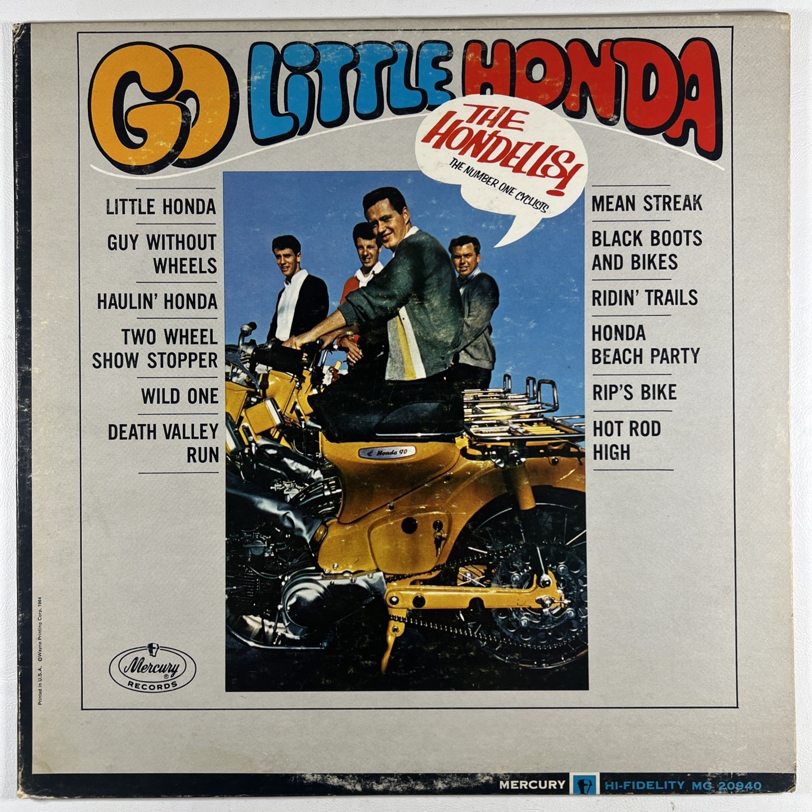 The Hondells “Go Little Honda”LP/Mercury MG 20940 (EX) Mono 1964