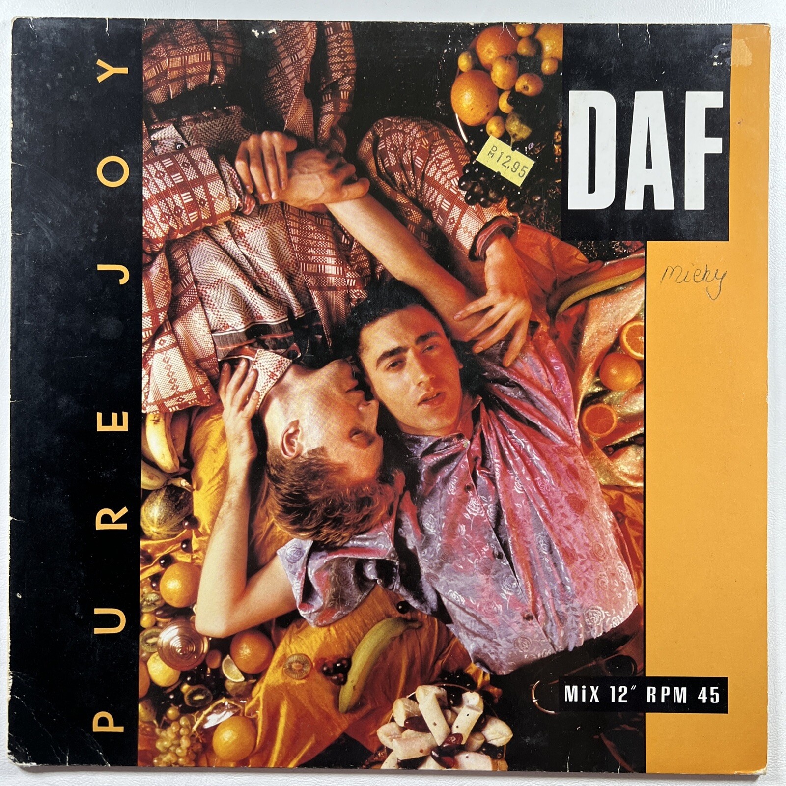 DAF “Pure Joy/Party” Maxi Single/Warner Bros. 608-498-213 (EX) Germany 1986
