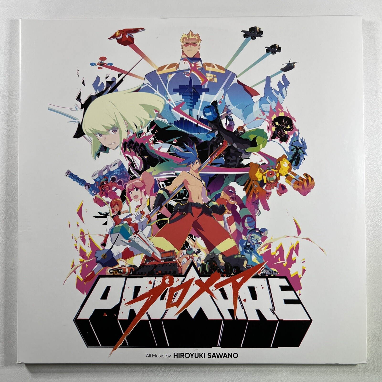 Hiroyuki Sawano “Promare” 2LP/Sony (EX) Gatefold Red/White Vinyl Poster