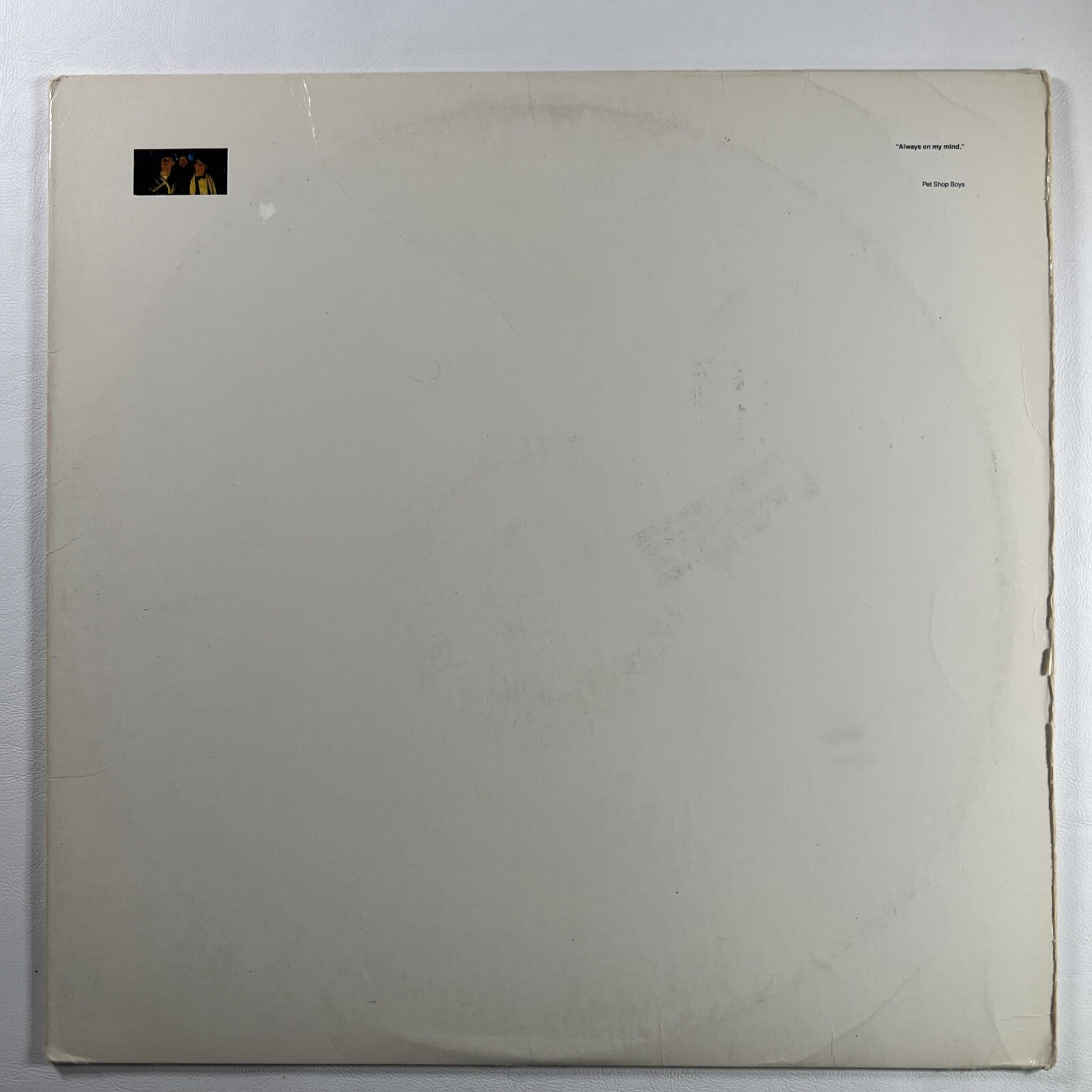 Pet Shop Boys “Always On My Mind” 12" Single EMI-Manhattan V-56089 (VG+) 1991