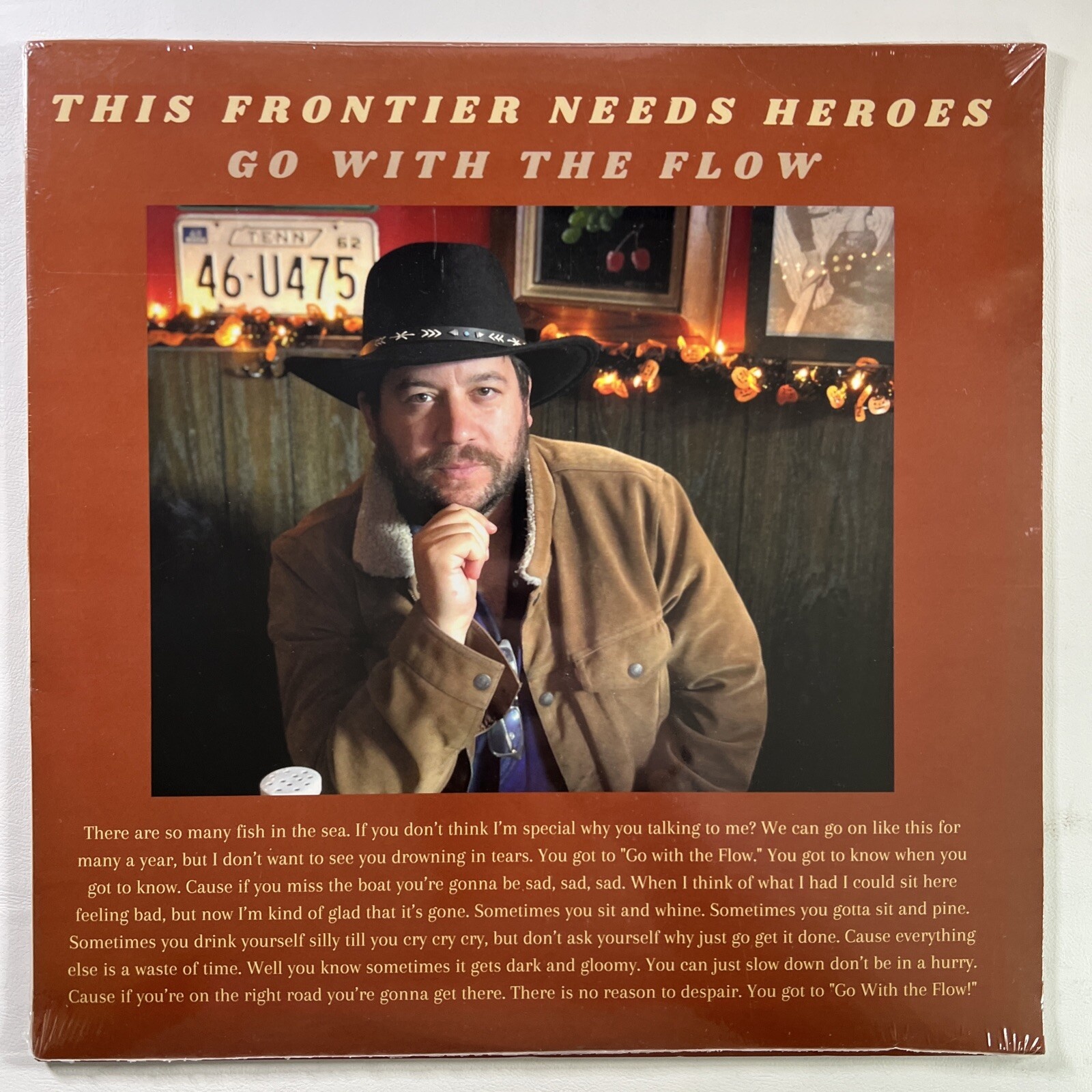 This Frontier Meeds Heroes “Go With The Flow” Brad Lauretti LP/Sealed Clear 2020