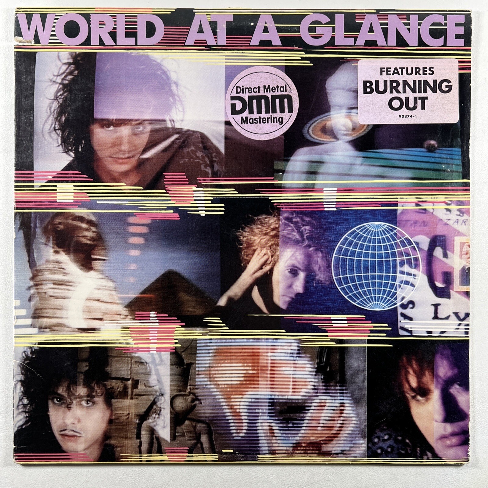World At A Glance “Self-Titled” LP/Island 90874-1 (NM) 1988 Hype Sticker