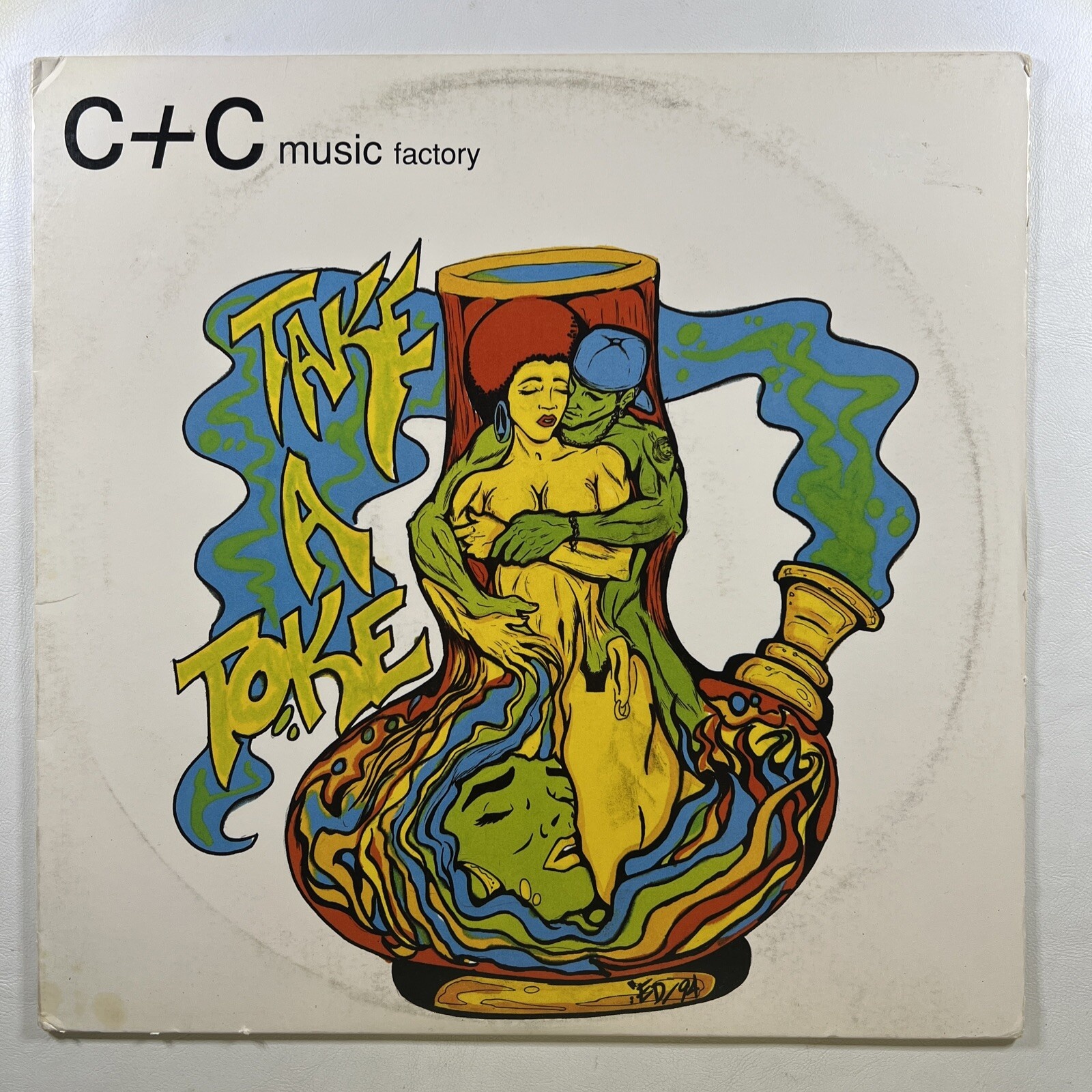 C + C Music Factory ”Take A Toke (The Remix)" Single 12”/Columbia 4477742 (VG+)