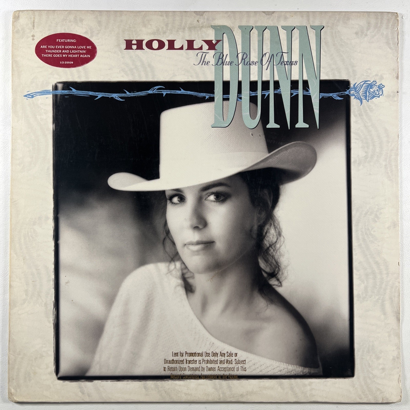 Holly Dunn - The Blue Rose of Texas LP Warner Bros. 25939 EX Promo 1989 Country