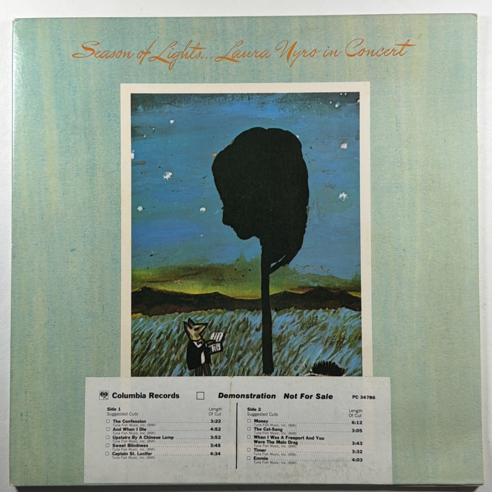 Laura Nyro - Season of Lights…In Concert LP Columbia PC34786 NM White Promo 1977