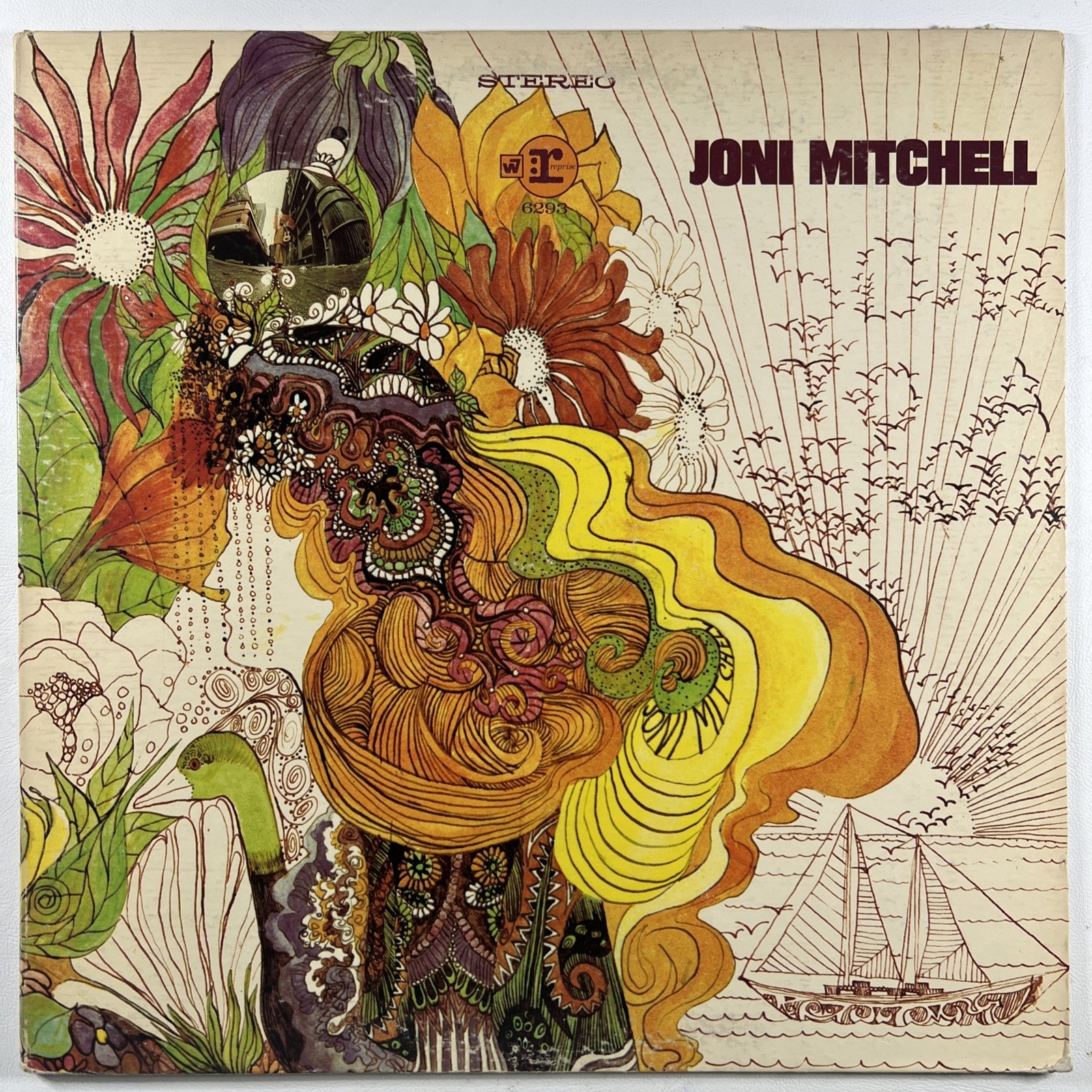 Joni Mitchell - Song To A Seagull LP Reprise RS 6293 VG+ 1970 Folk Rock Gate