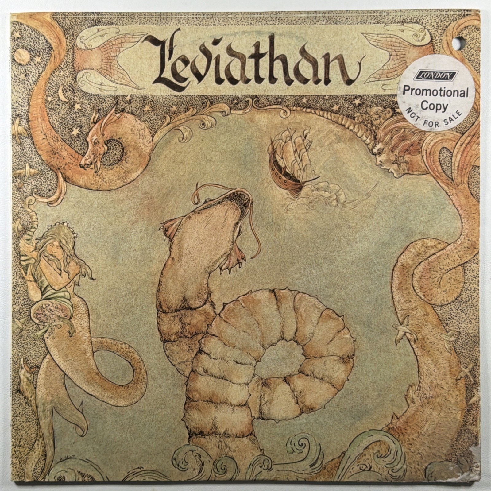 Leviathan - Self-Titled LP London Mach Records AMA 12501 EX 1974 Promo