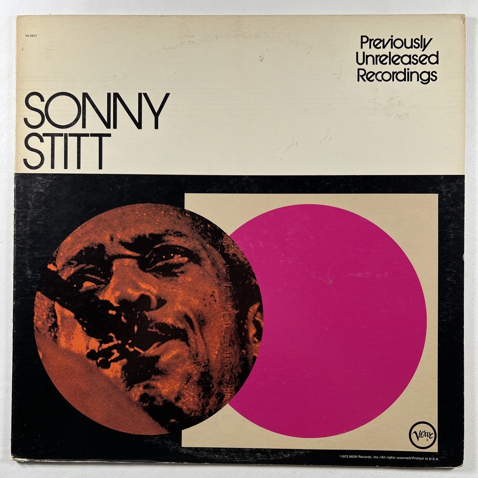 Sonny Stitt “Previously Unreleased Recordings” LP/Verve V68837 (EX) Promo 1973