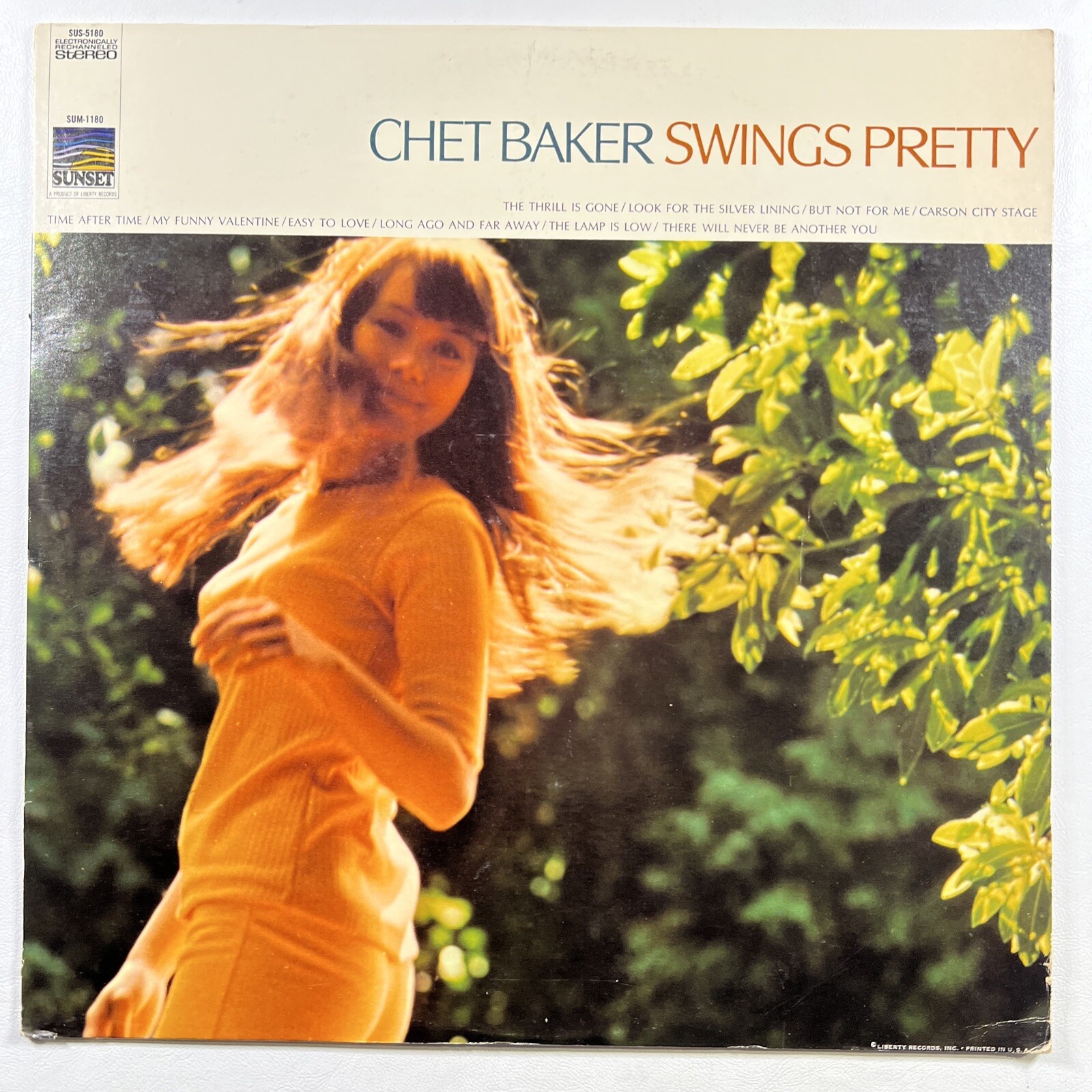 CHET BAKER “SWINGS PRETTY”LP/SUNSET RECORDS SUS-5180 (VG) Stereo