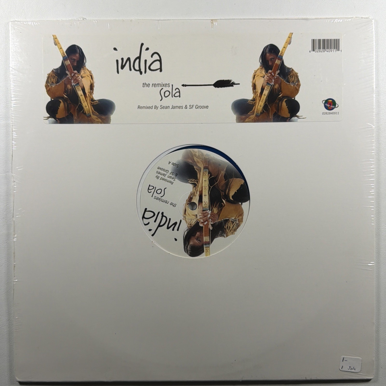 India - Sola: The Remixes 12" Single RMM 2000 Sealed Blue Vinyl
