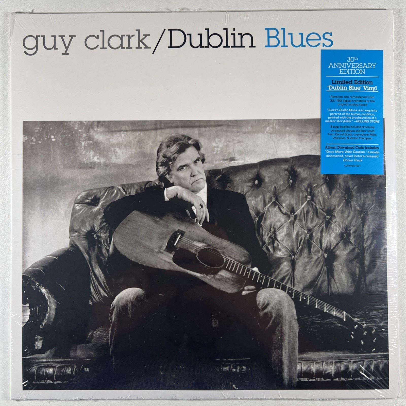 Guy Clark “Dublin Blues” (Sealed) 30th Anniversary Ltd Ed Blue 2025 Remastered
