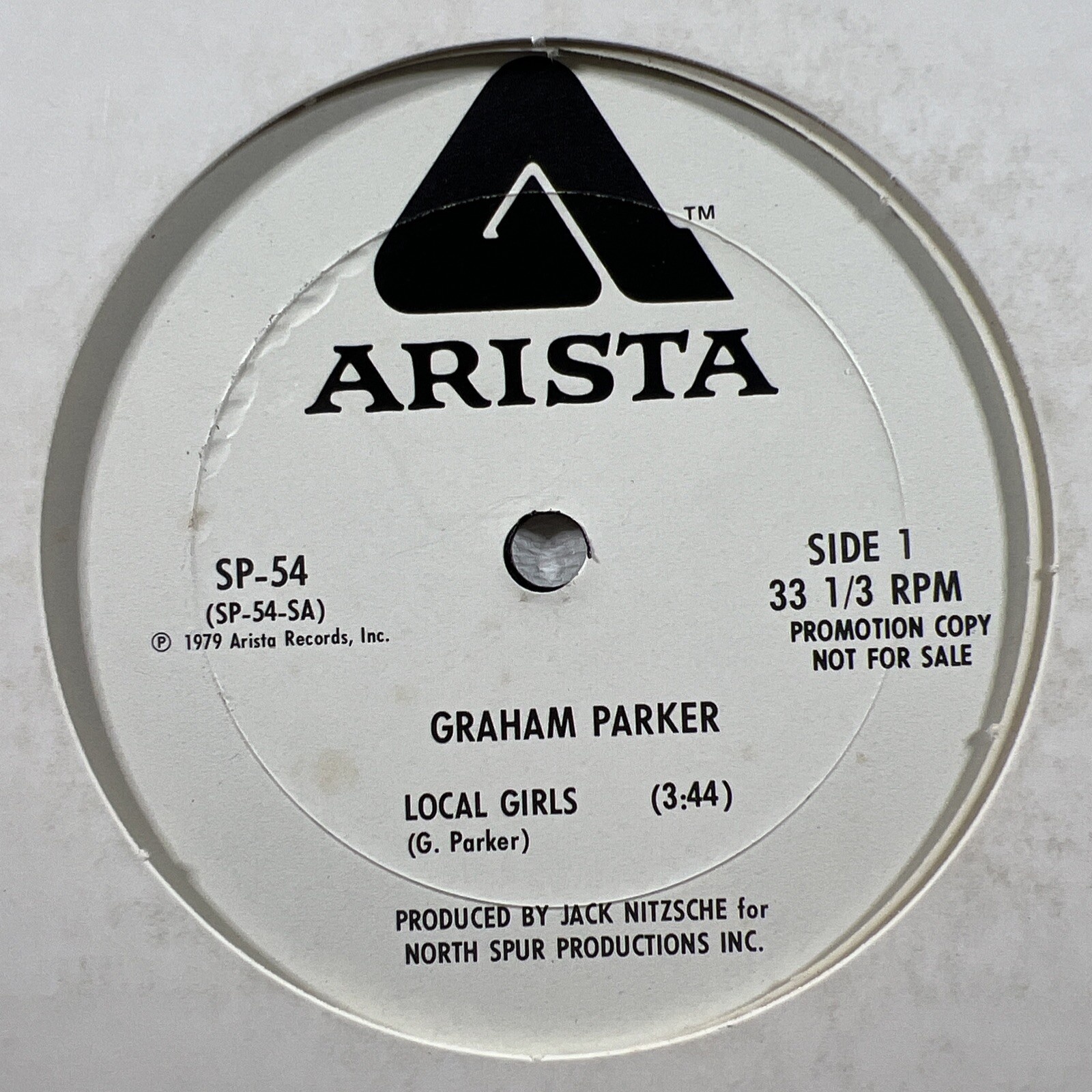 Graham Parker "I Want You Back (Alive)/Local Girls" Single 12”/Arista (EX) Promo