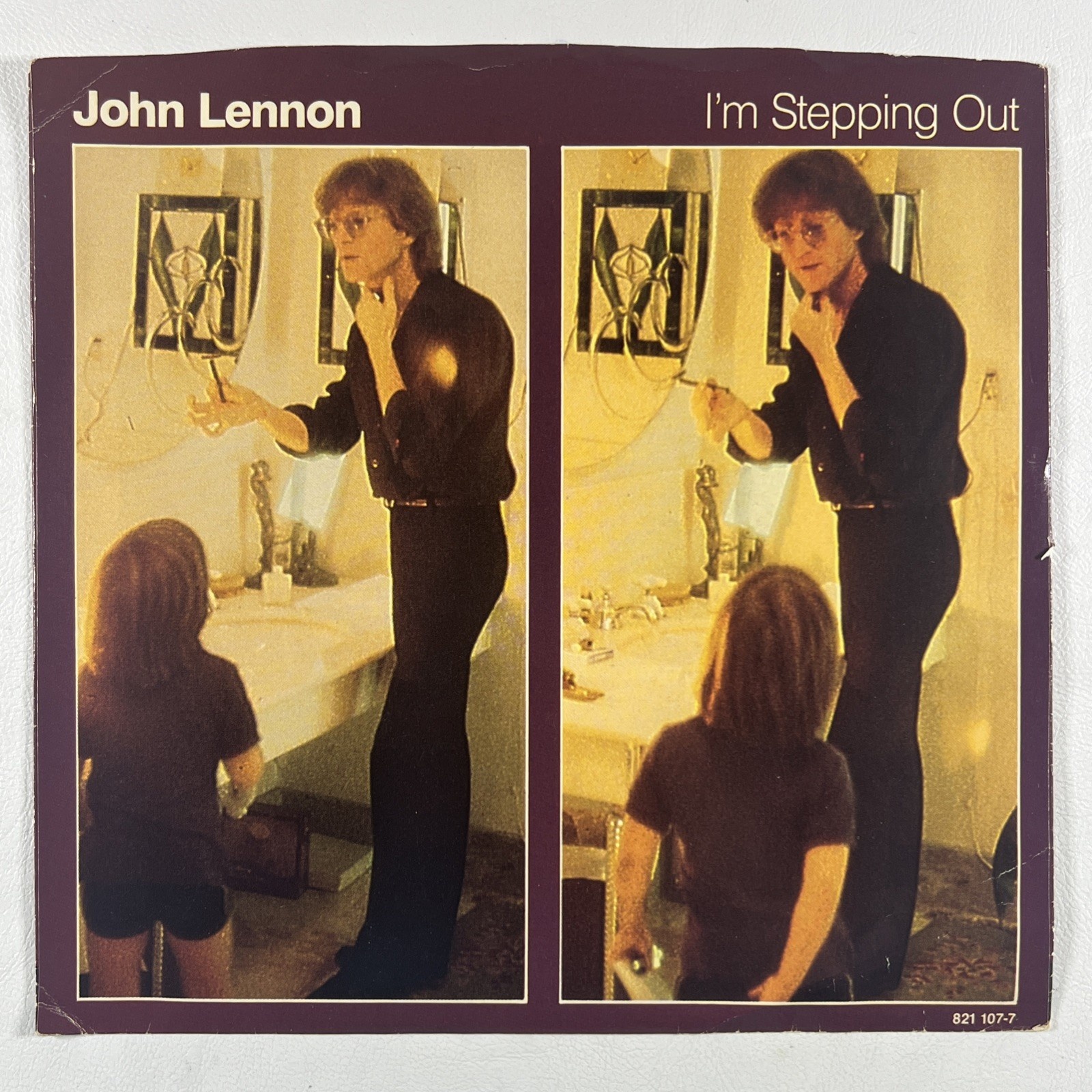 John Lennon - I'm Stepping Out/Sleepless Night EX Promo 7" Single 1984 Sleeve