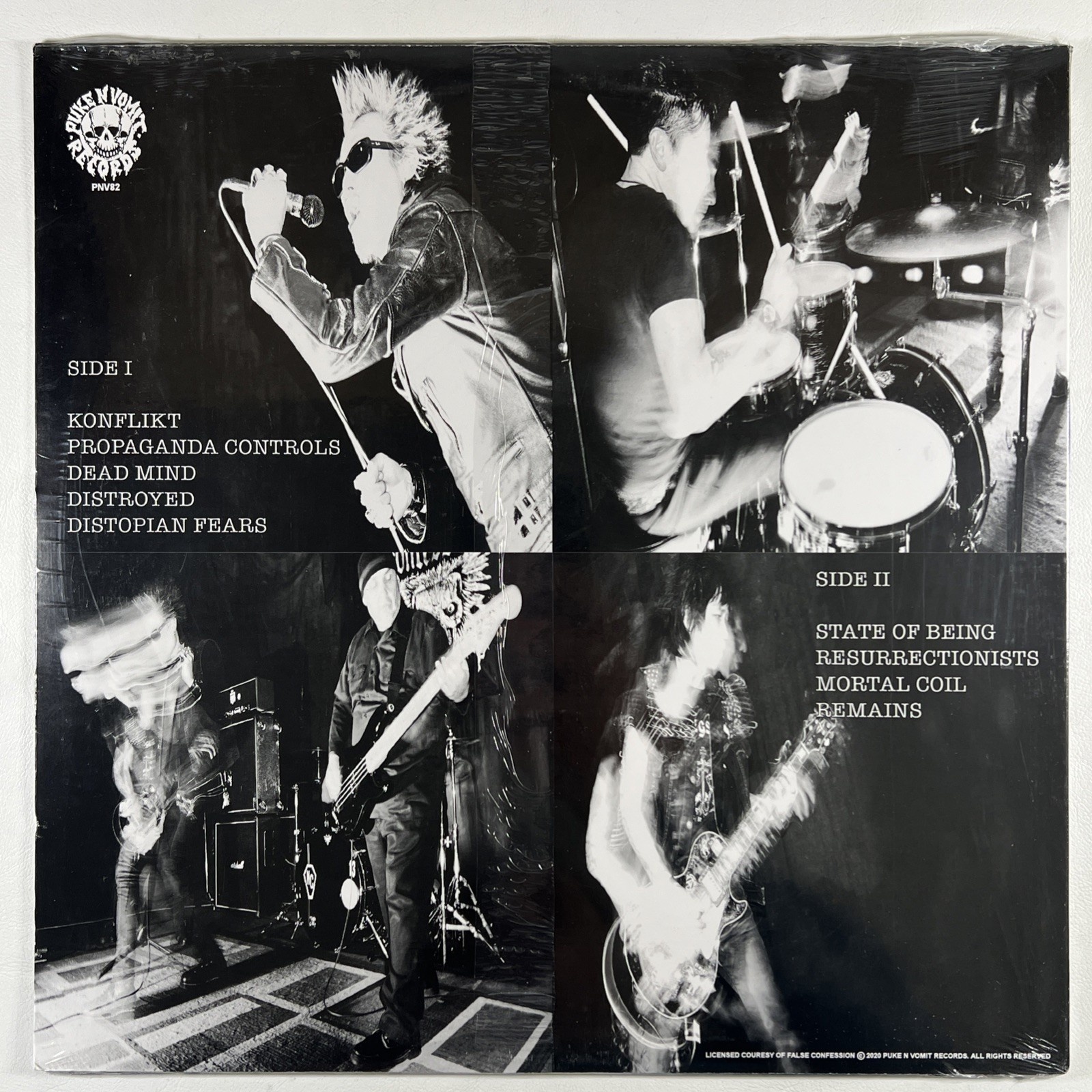 False Confession “Resurrectionists” LP/Puke N Vomit PNV82 (Sealed) 2020 Punk - Image 2