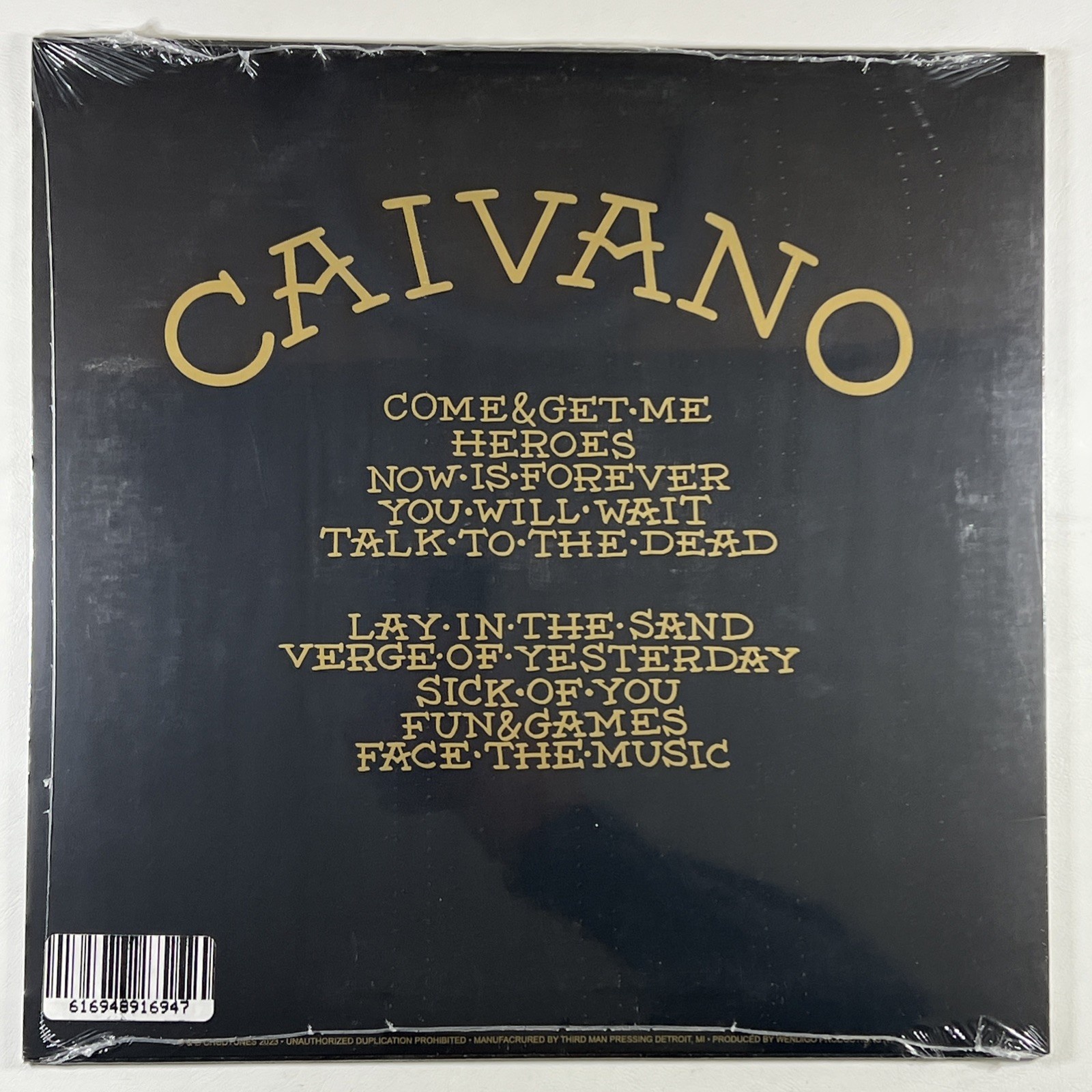 Phil Caivano “Caivano” LP/CHUD Music (Sealed) Gold Vinyl 2023 Heavy Metal - Image 2