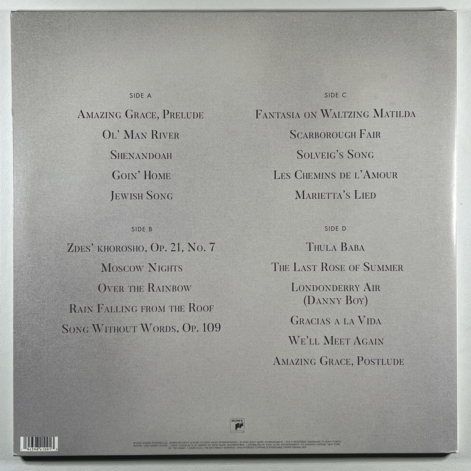 Yo-Yo Ma / Kathryn Stott “Songs of Comfort & Hope” 2LP/Sony (EX) 2021 Classical - Image 2