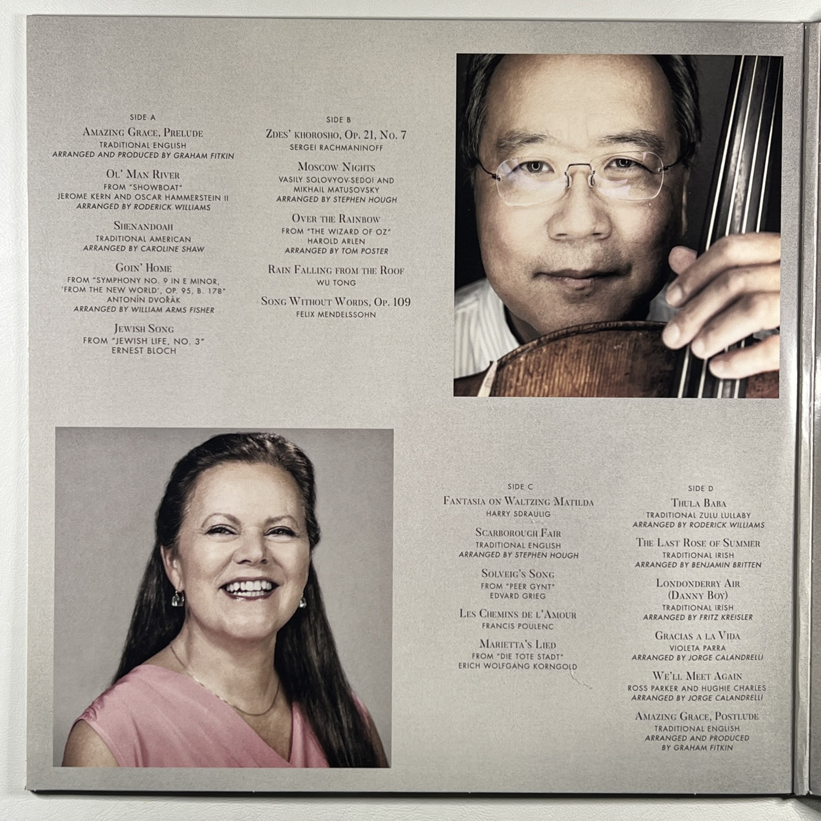 Yo-Yo Ma / Kathryn Stott “Songs of Comfort & Hope” 2LP/Sony (EX) 2021 Classical - Image 3