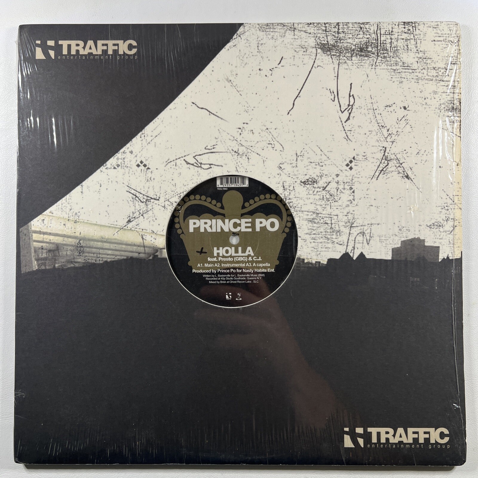Prince Po “Holla /Mecheti Lightspeed” Single 12”/Traffic TEG-1943 (EX) Shrink