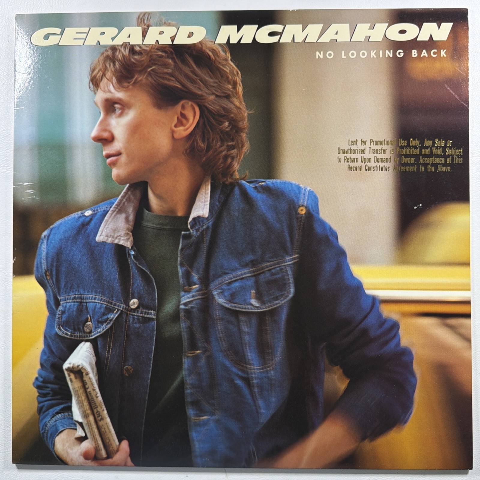 Gerard McMahon - No Looking Back LP Warner Bros 23784-1 NM Promo 1983