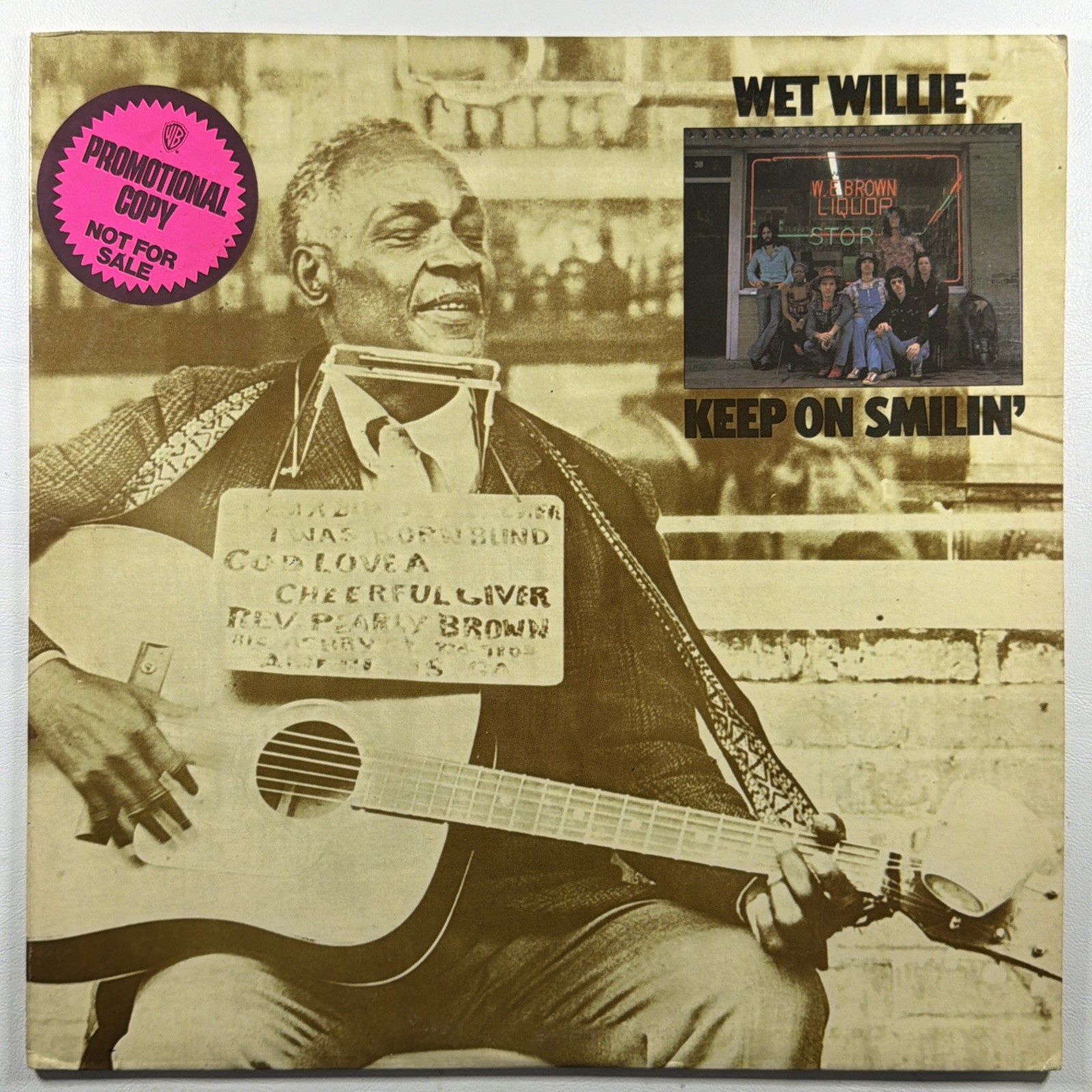 Wet Willie - Keep On Smilin' Soun’ LP Capricorn CP 0128 EX 1974 Promo Southern