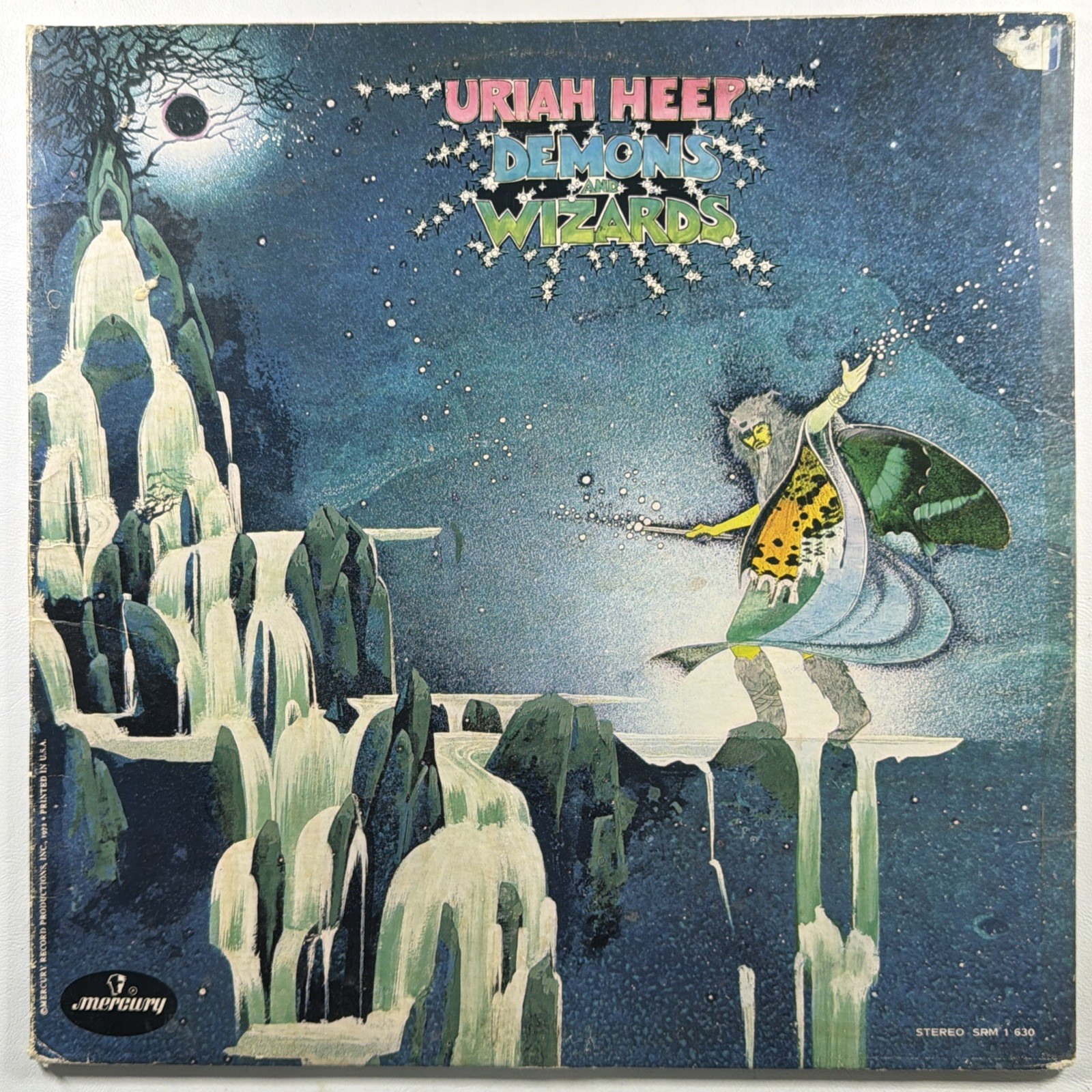 Uriah Heep - Demons & Wizards LP Mercury SRM 1-630 VG+ 1972 Gatefold